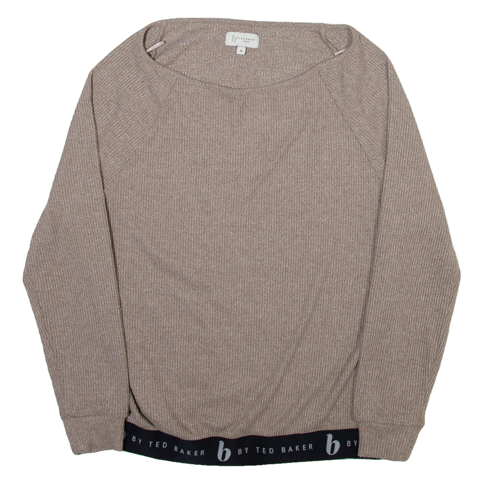 TED BAKER Womens Jumper Brown Tight Knit UK 8 Refurbished - N/A refurbished available on Cerqular