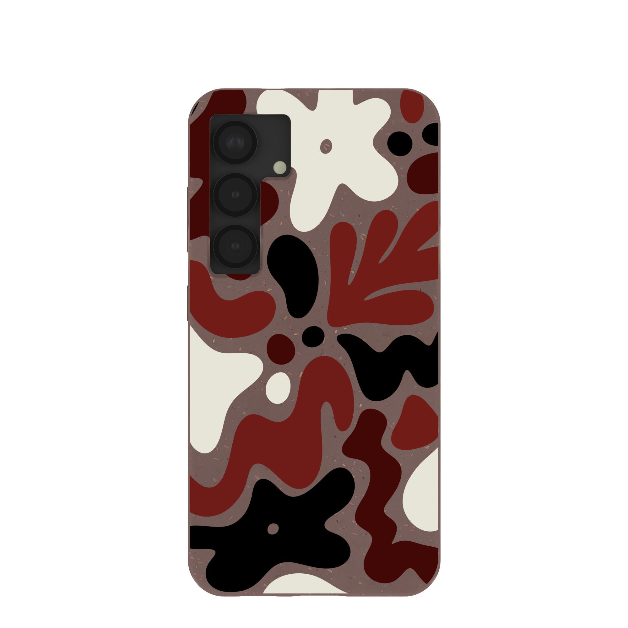 Chocolate Brown Earthy Curves Samsung Galaxy S25 Case Refurbished - Pela Case refurbished available on Cerqular