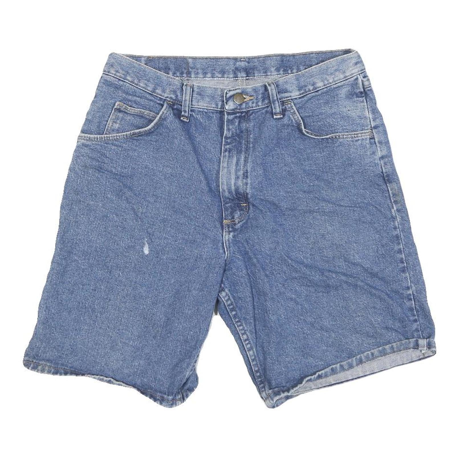WRANGLER Mens Denim Blue Casual Shorts XL W32 Cotton Blend Relaxed Fit Refurbished - N/A refurbished available on Cerqular