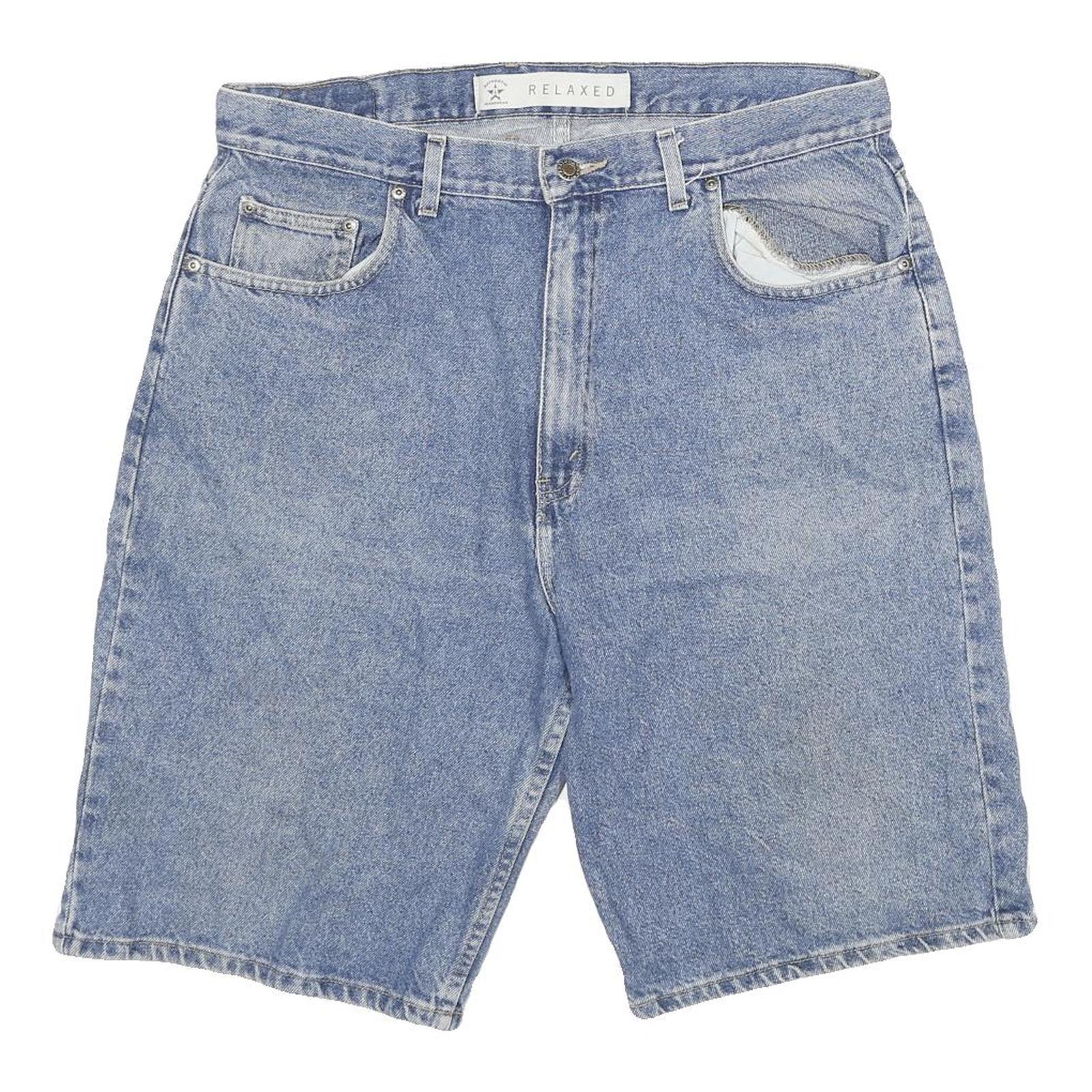 Buy Arizona Mens Denim Blue Relaxed Fit Shorts 2XL W36 Cotton Blend Casual Refurbished - $22.09 Arizona Mens Denim Blue Relaxed Fit Shorts 2XL W36 Cotton Blend Casual Refurbished - N/A refurbished available on Cerqular