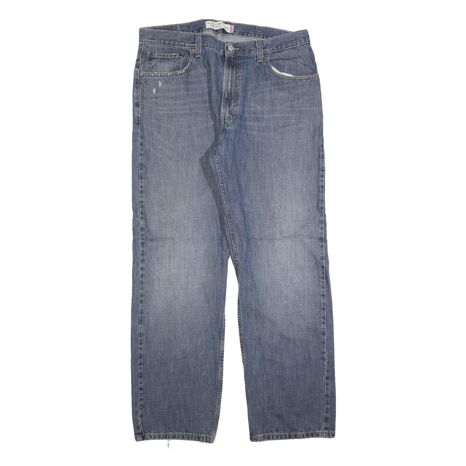 LEVI'S 559 Straight Mens Jeans Blue Relaxed Cotton Blend W38 L34 Classic Fit Refurbished - N/A refurbished available on Cerqular