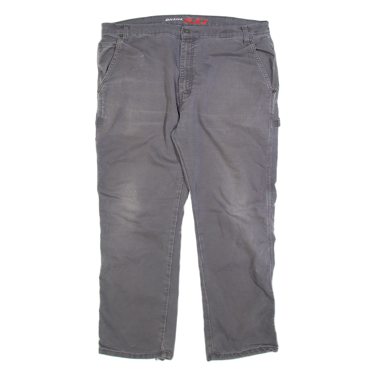 DICKIES Carpenter Mens Trousers Grey Regular Straight W40 L30 Refurbished - N/A refurbished available on Cerqular