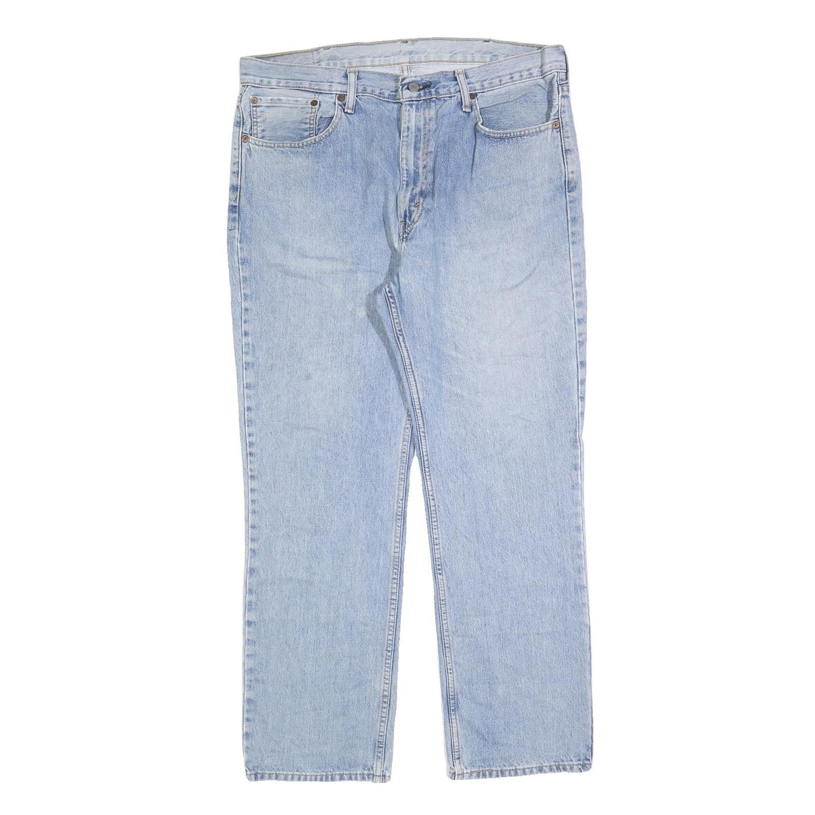 LEVI'S 515 Mens Jeans Light Blue Regular Straight Denim Stone Wash W38 L30 Refurbished - N/A refurbished available on Cerqular