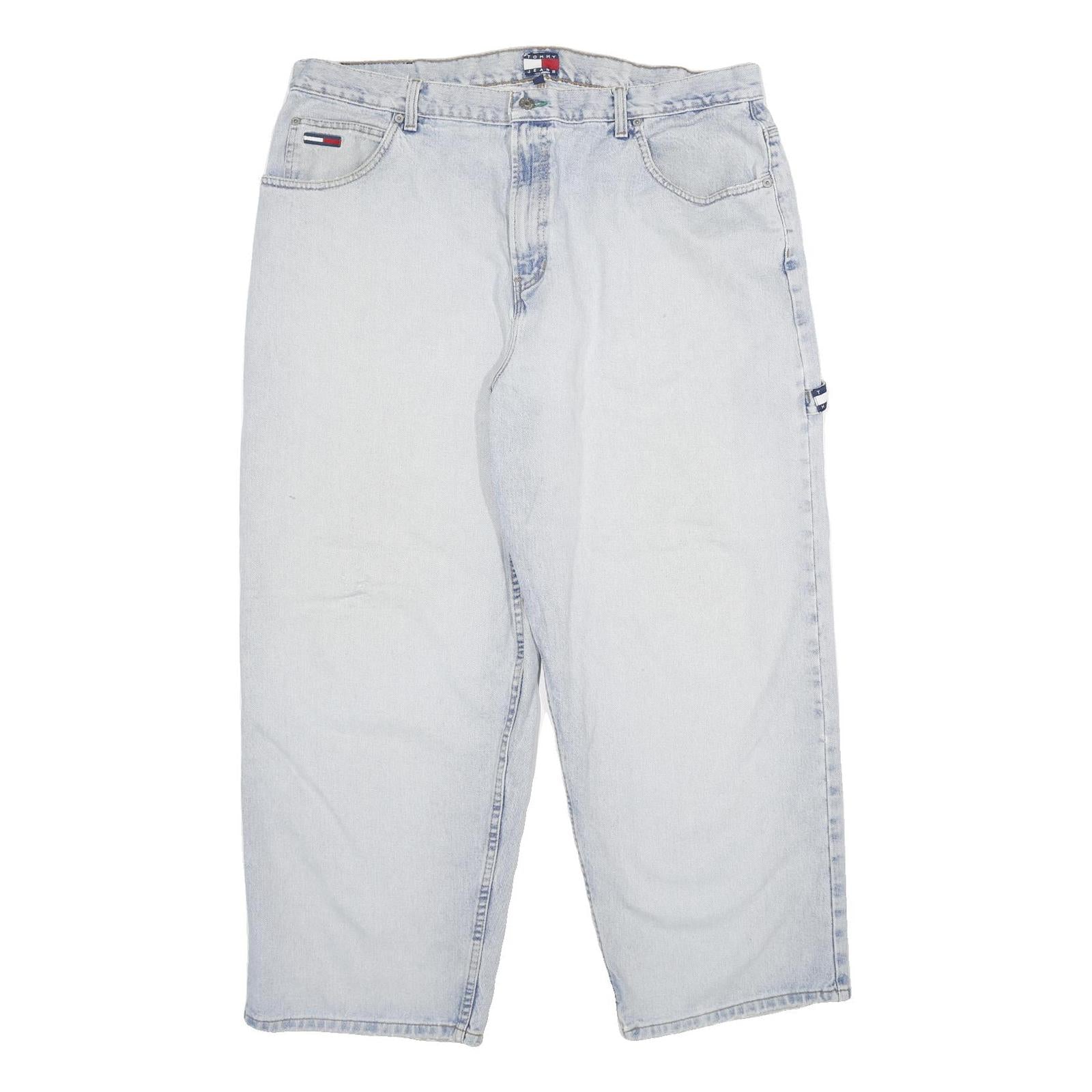 TOMMY JEANS Mens Jeans Light Blue Loose Straight Denim W40 L30 Casual Retro Refurbished - N/A refurbished available on Cerqular