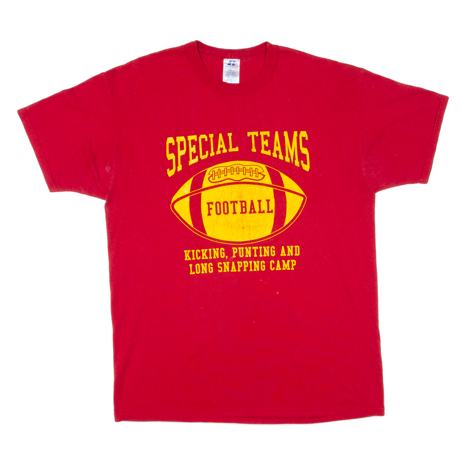 RUSSELL ATHLETIC Special Teams Mens T-Shirt Red USA L Refurbished - N/A refurbished available on Cerqular