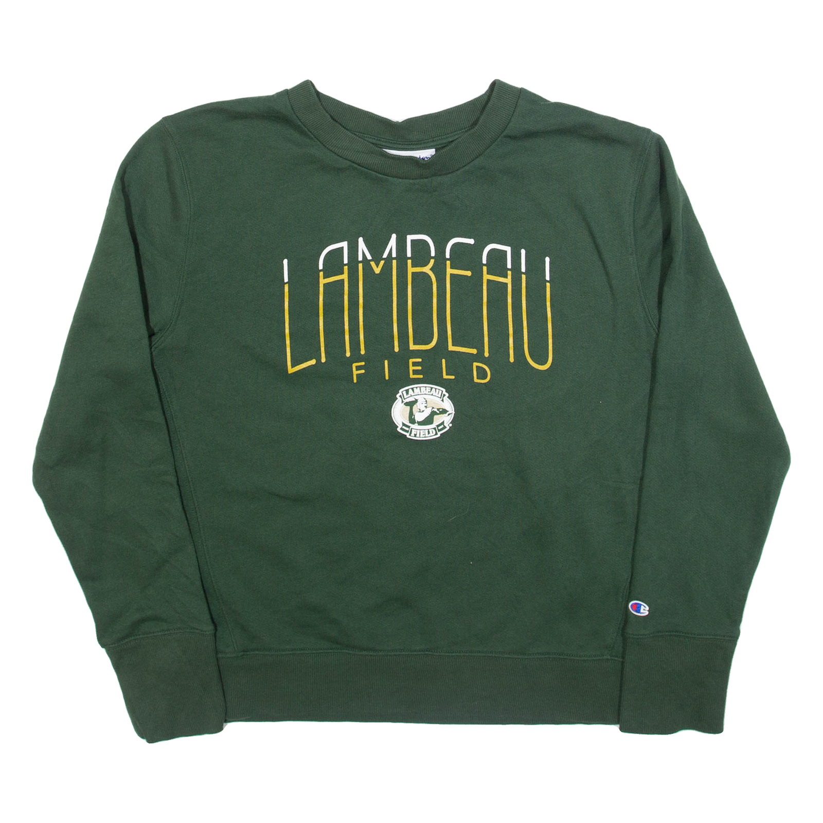 CHAMPION Lambeau Field Womens Sweatshirt Green USA L Refurbished - N/A refurbished available on Cerqular