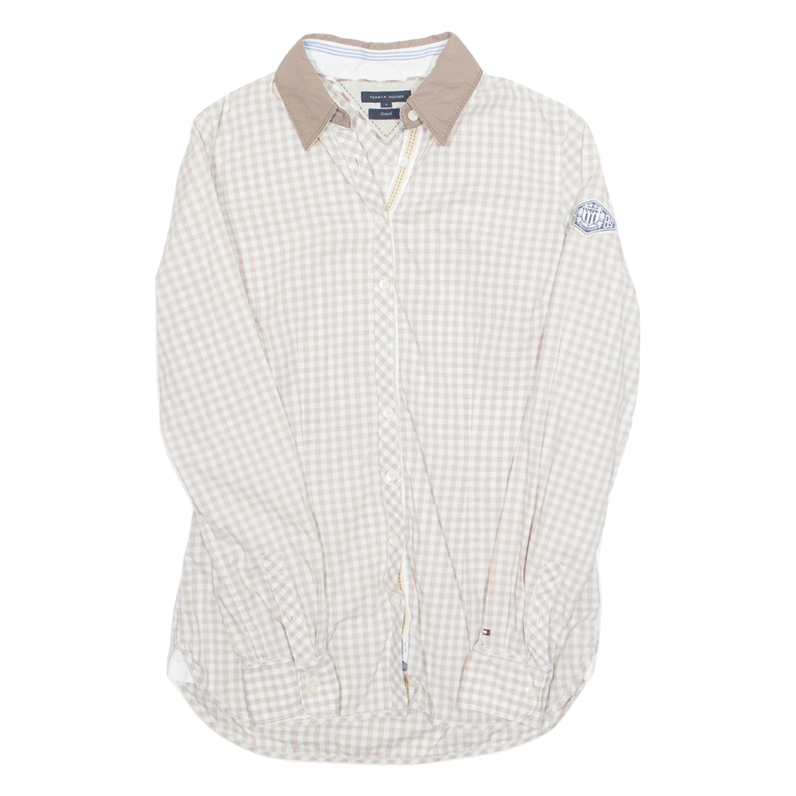 Buy TOMMY HILFIGER Womens Shirt Beige Check Long Sleeve UK 8 Refurbished - $31.19 TOMMY HILFIGER Womens Shirt Beige Check Long Sleeve UK 8 Refurbished - N/A refurbished available on Cerqular