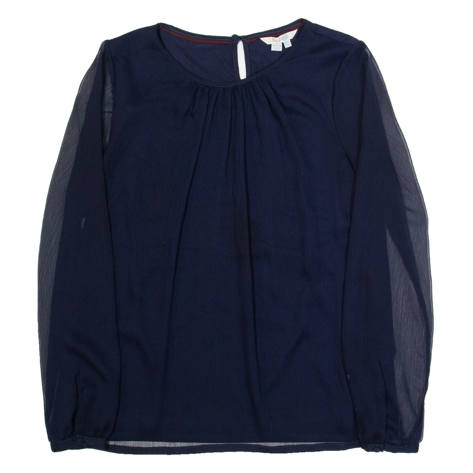 BODEN Womens Top Blue Long Sleeve UK 10 Refurbished - N/A refurbished available on Cerqular