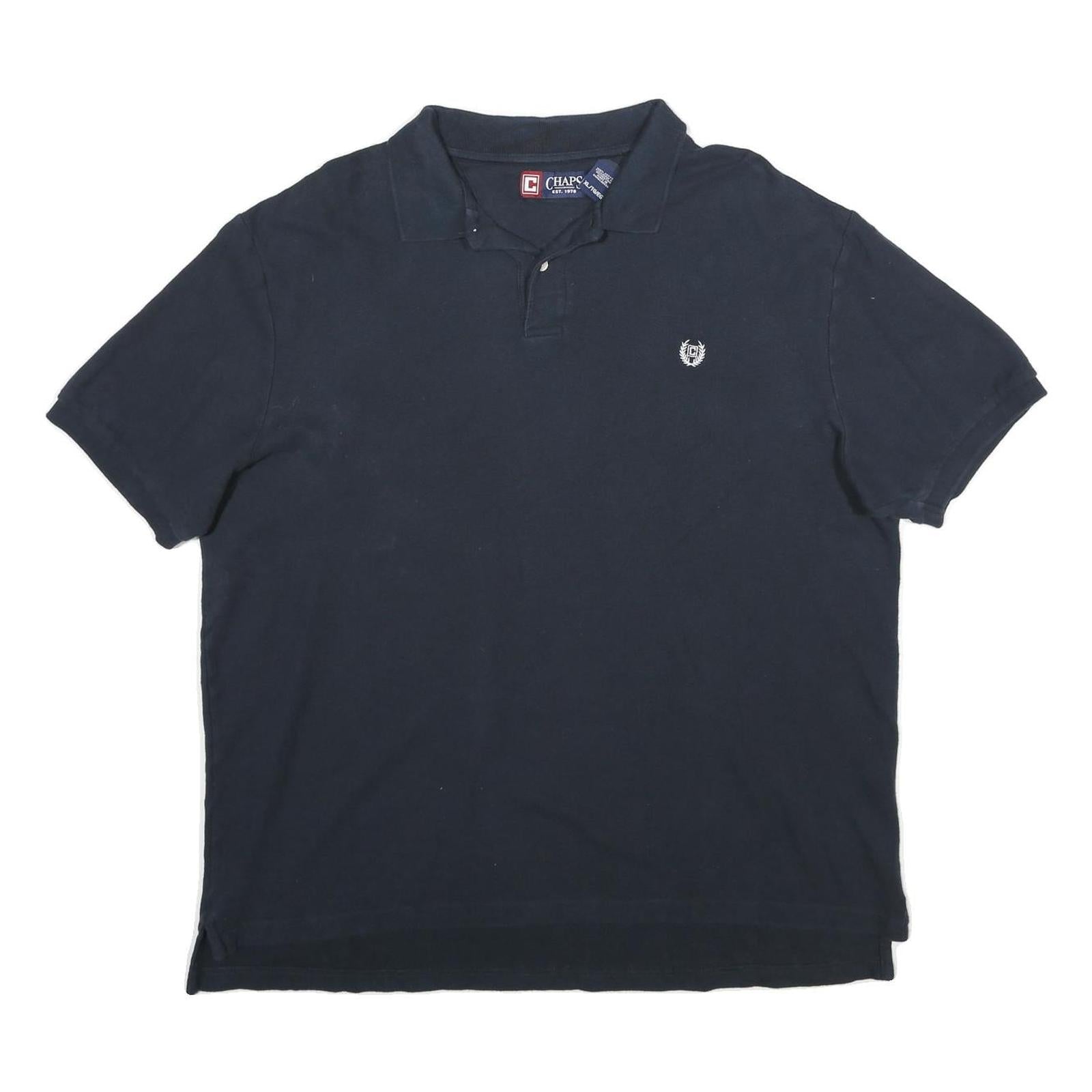 CHAPS Mens Blue Short Sleeve Plain Polo Shirt XL Classic Cotton Comfort Refurbished - N/A refurbished available on Cerqular