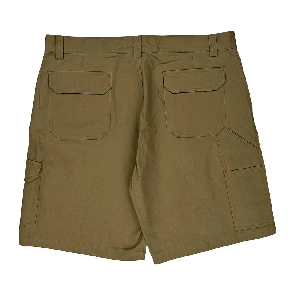 Australian Cargo Shorts - 40W 10L Khaki Cotton Refurbished - Thrifted (note: this is a term often used to describe second- refurbished available on Cerqular