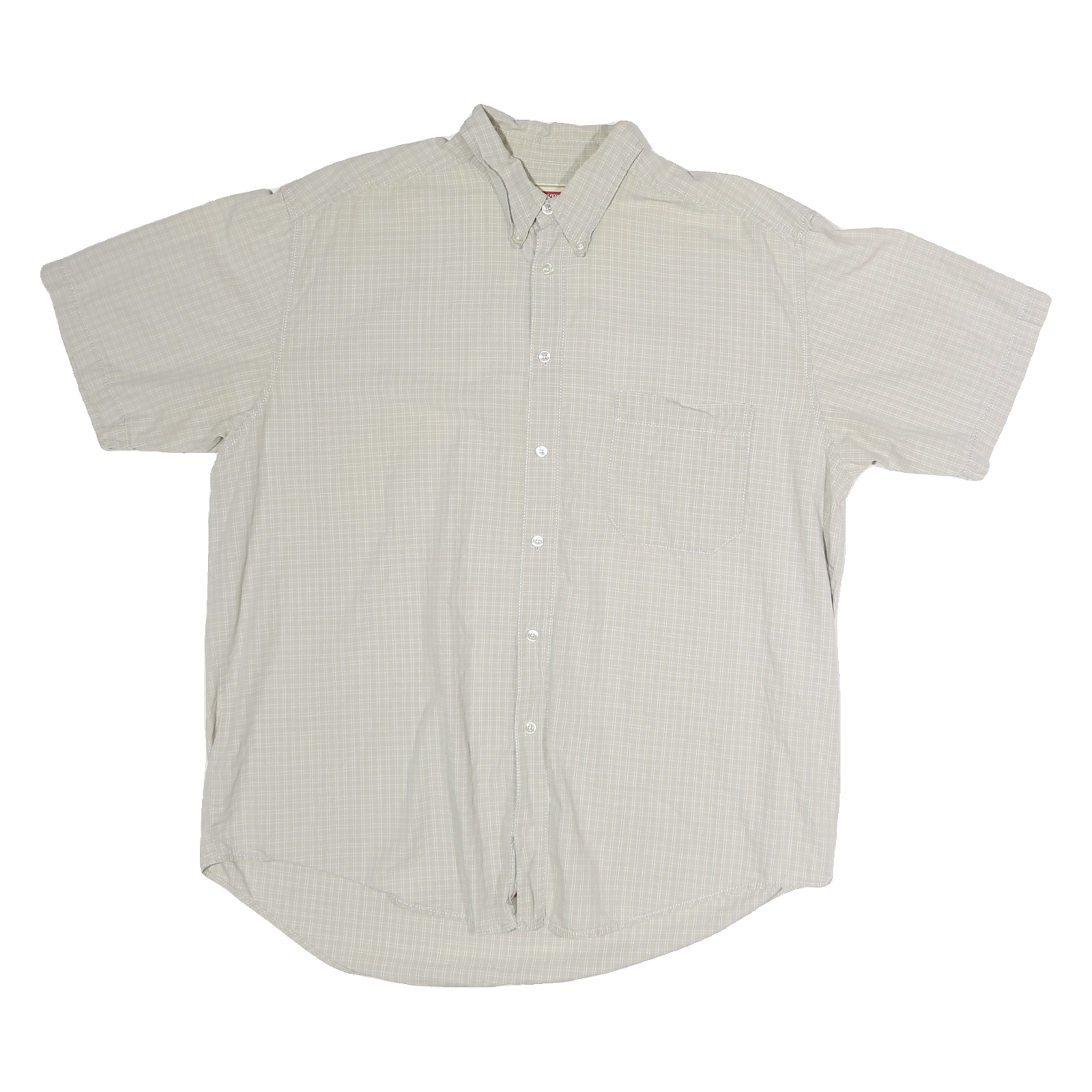 Buy LEVI'S Mens Beige Check Shirt XL Cotton Button-Down Short Sleeve Casual Refurbished - $31.19 LEVI'S Mens Beige Check Shirt XL Cotton Button-Down Short Sleeve Casual Refurbished - N/A refurbished available on Cerqular