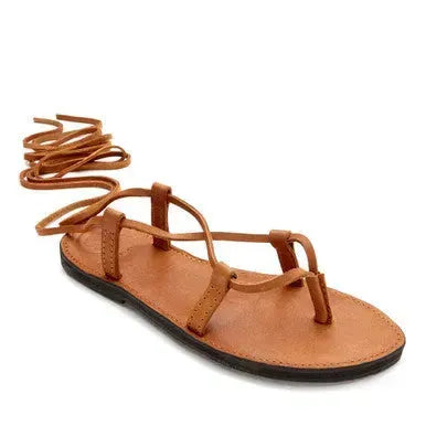 The Cleopatra Gladiator Style Leather Sandal | Size: 6 | Color: cocoa Refurbished - Brave Soles refurbished available on Cerqular