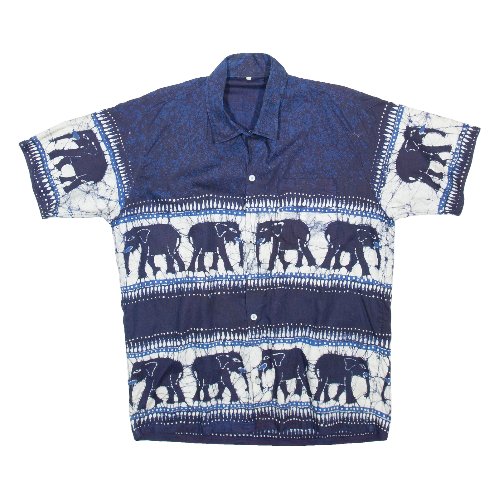 Mens Shirt Blue Crazy Pattern S Refurbished - N/A refurbished available on Cerqular