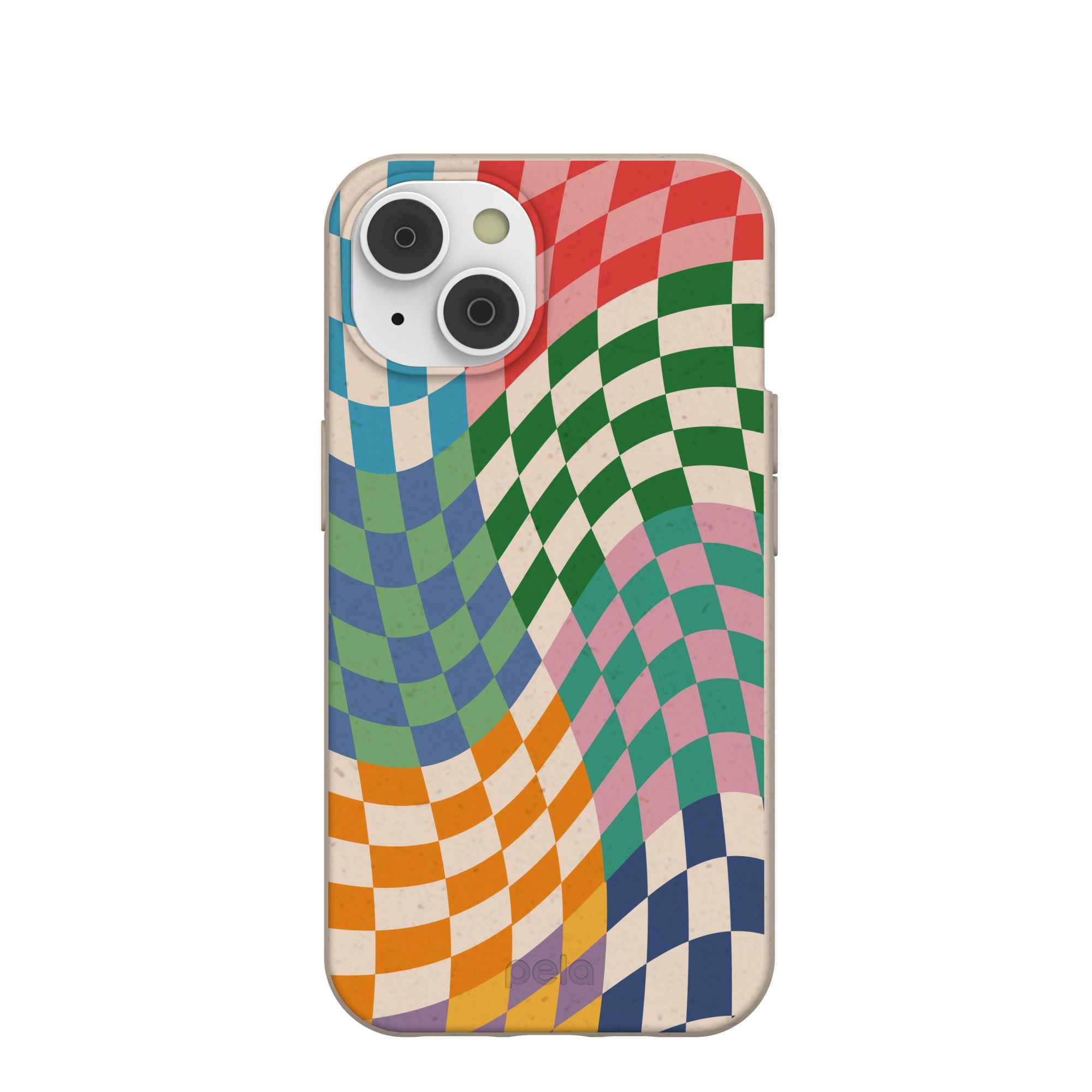 Seashell Patchwork iPhone 14/16e Case Refurbished - Pela Case refurbished available on Cerqular