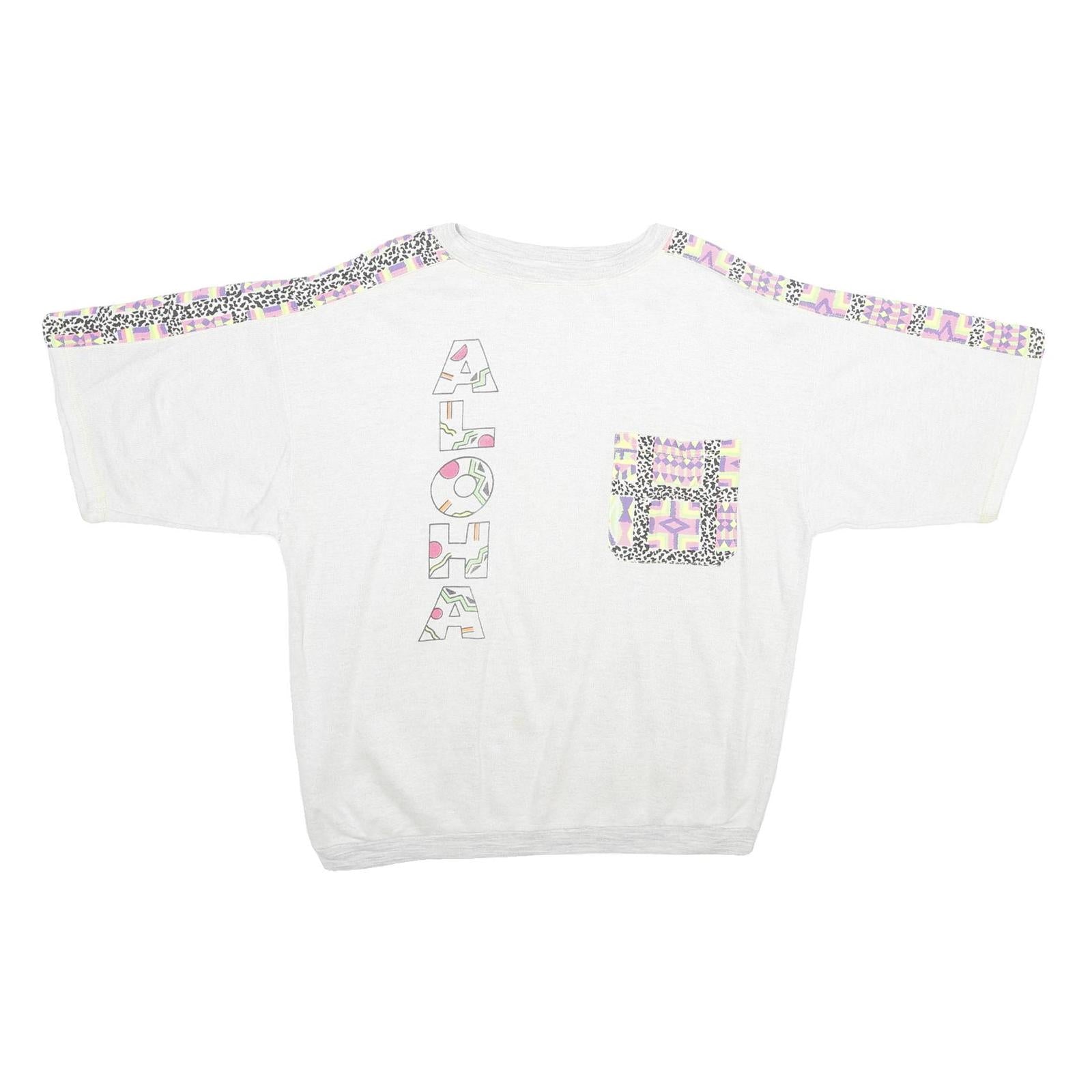 Buy Mens White Sweatshirt XL Cotton Blend Crew Neck Short Sleeve Graphic Print Refurbished - $23.39 Mens White Sweatshirt XL Cotton Blend Crew Neck Short Sleeve Graphic Print Refurbished - N/A refurbished available on Cerqular