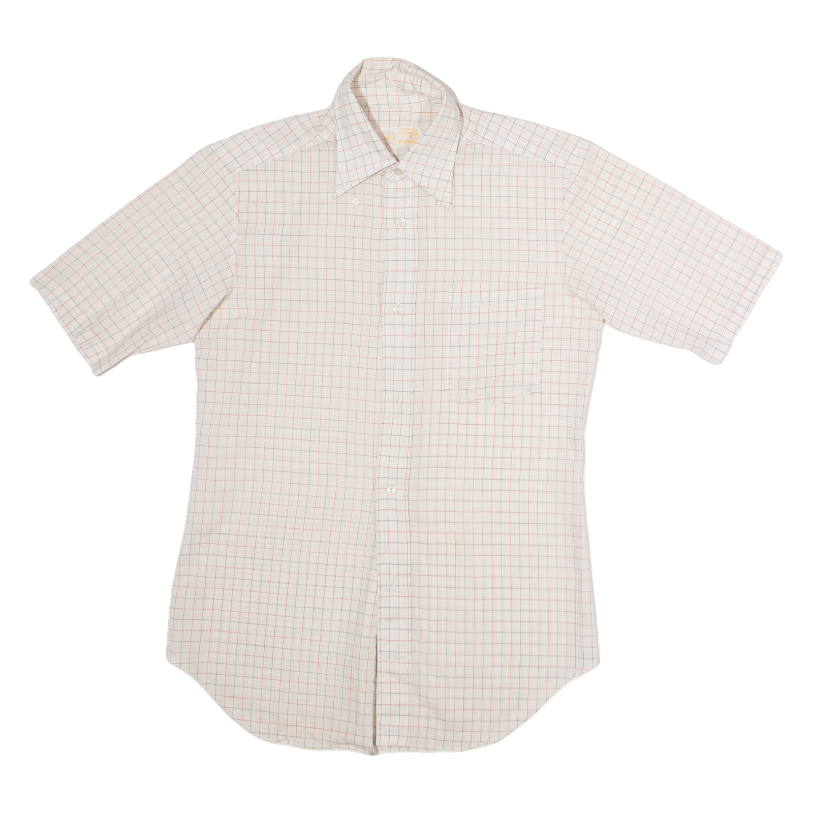MITSUKOSHI Mens Shirt White Check M Refurbished - N/A refurbished available on Cerqular