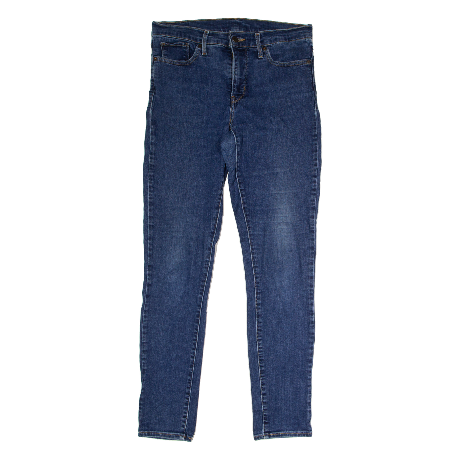 LEVI'S Womens Jeans Blue Regular Skinny W30 L30 Refurbished - N/A refurbished available on Cerqular