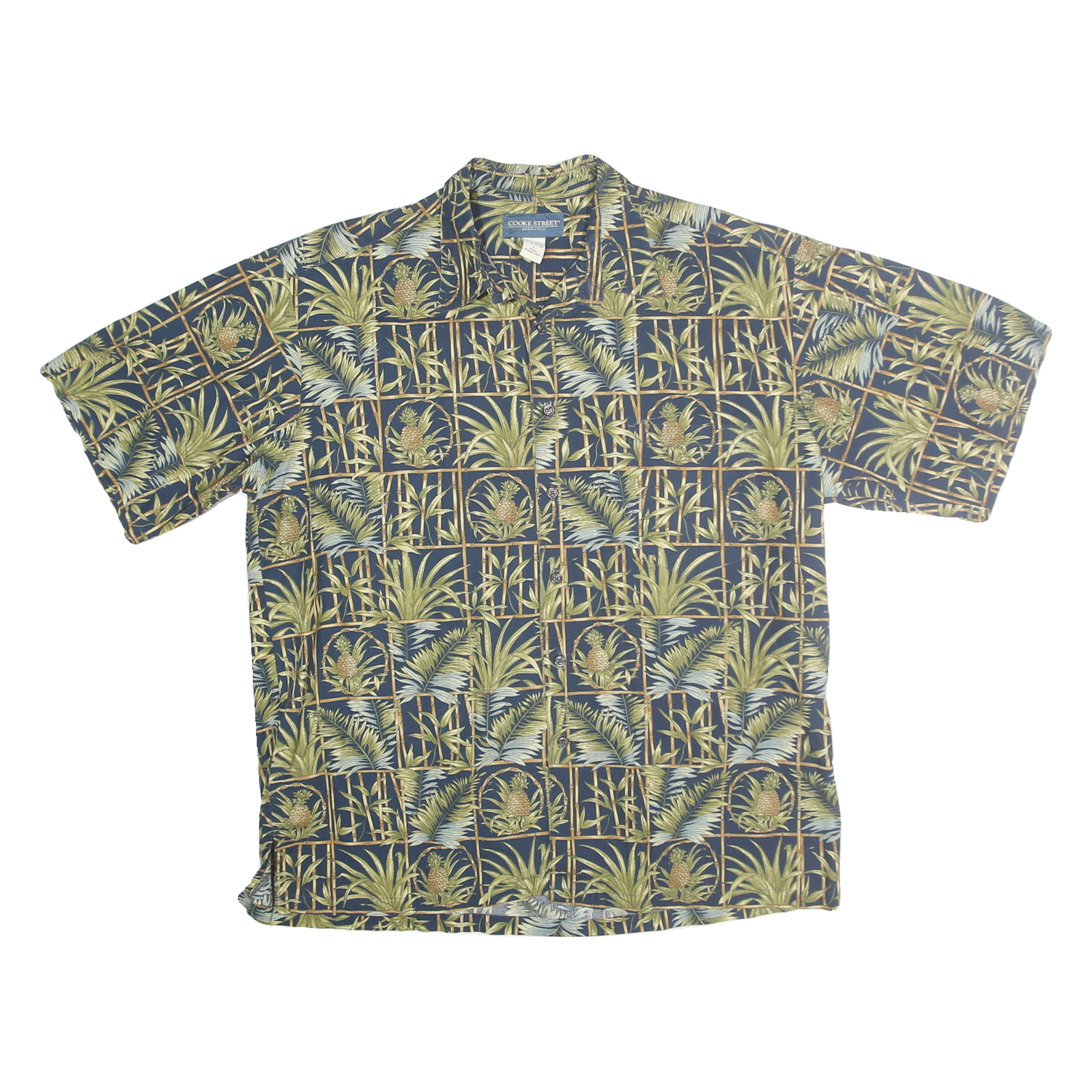 Buy COOKE STREET Mens Blue & Green Tropical Print Cotton Shirt L Summer Casual Refurbished - $16.89 COOKE STREET Mens Blue & Green Tropical Print Cotton Shirt L Summer Casual Refurbished - N/A refurbished available on Cerqular
