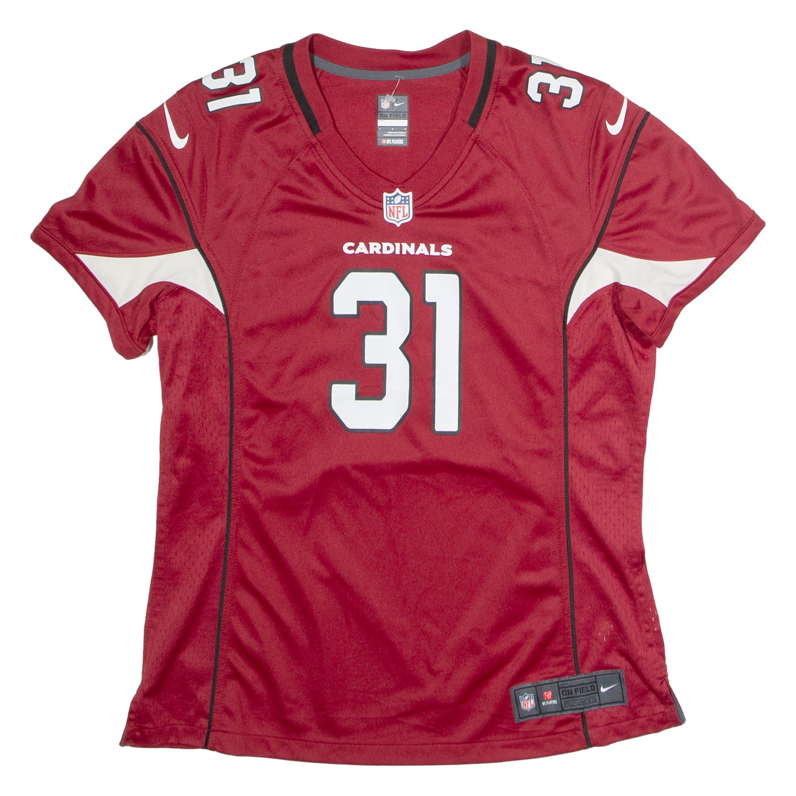 NIKE Arizona Cardinal Home #31 Johnson Womens Jersey Red USA V-Neck L Refurbished - N/A refurbished available on Cerqular