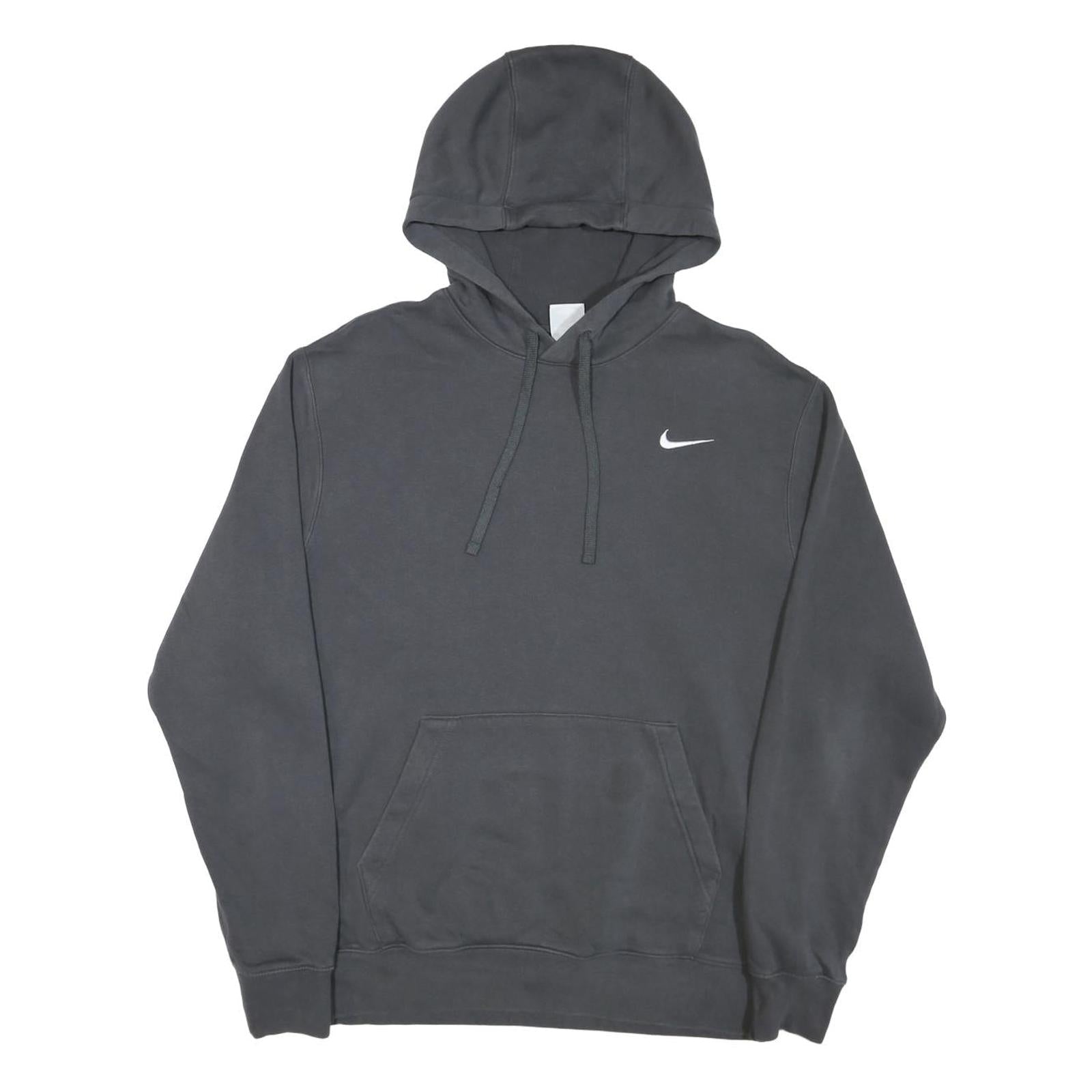 NIKE Mens Grey Hoodie M Casual Pullover Sweatshirt Cotton Blend Refurbished - N/A refurbished available on Cerqular