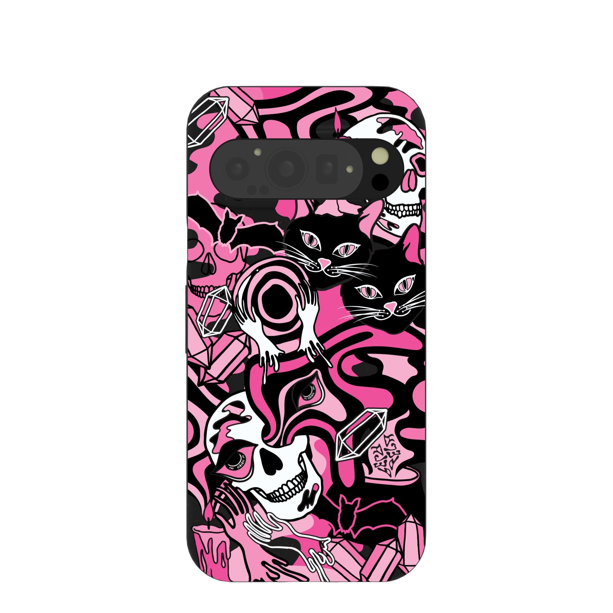 Black Spellbound Ghouls Google Pixel 9/9 Pro Case Refurbished - Pela Case refurbished available on Cerqular