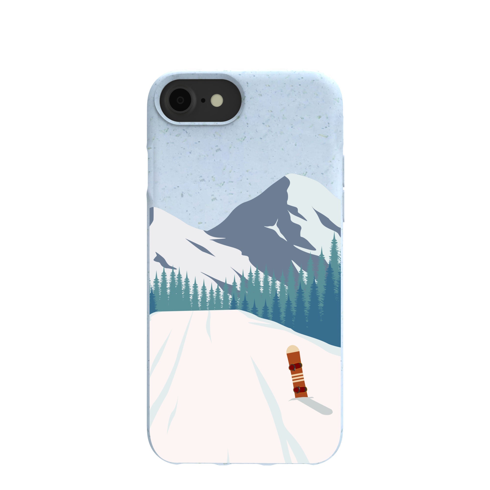 Powder Blue Shredding Peaks iPhone 6/6s/7/8/SE Case Refurbished - Pela Case refurbished available on Cerqular