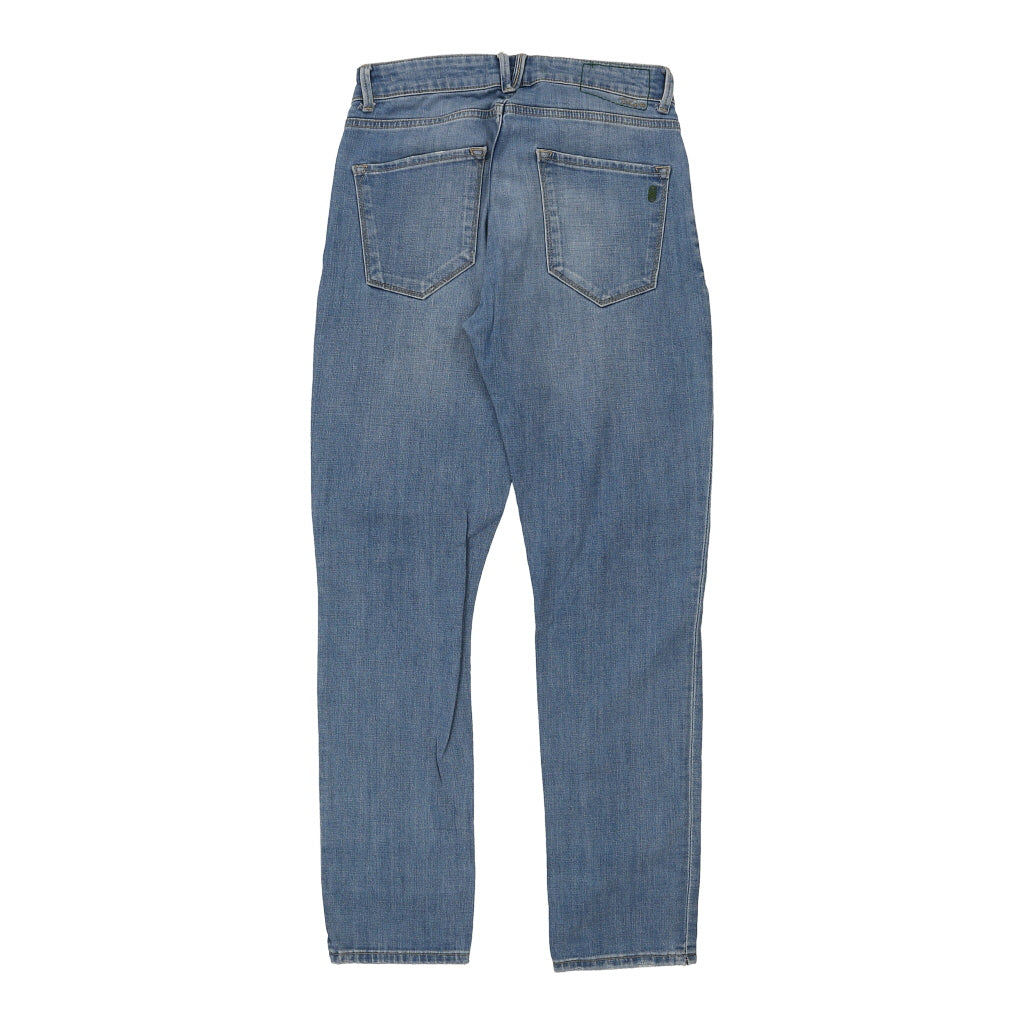 Unbranded Slim Fit Jeans - 30W UK 10 Blue Cotton Refurbished - Thrifted (note: this is a term often used to describe second- refurbished available on Cerqular