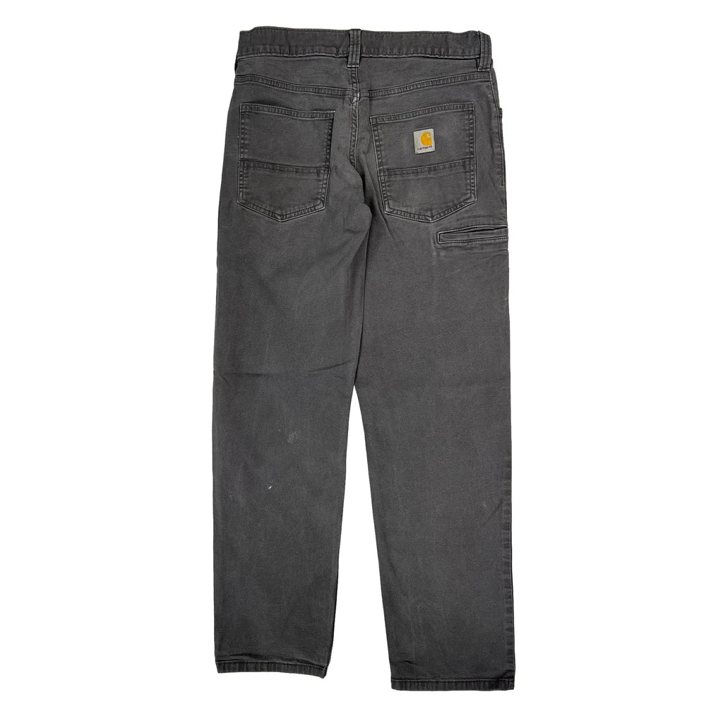 Buy Carhartt Carpenter Trousers - 30W 32L Grey Cotton Refurbished - $64.31 Carhartt Carpenter Trousers - 30W 32L Grey Cotton Refurbished - Thrifted (note: this is a term often used to describe second- refurbished available on Cerqular