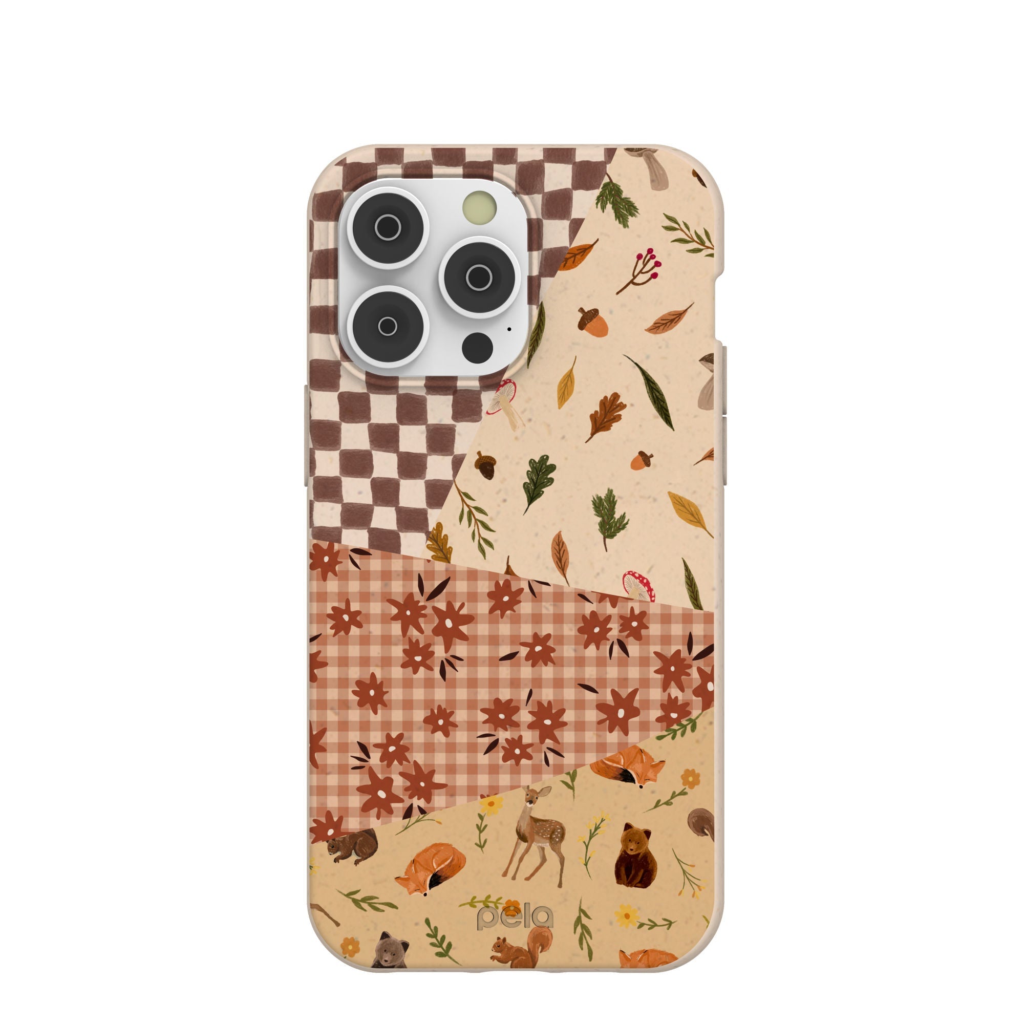 Seashell Autumn Quilt iPhone 14 Pro Max Case Refurbished - Pela Case refurbished available on Cerqular
