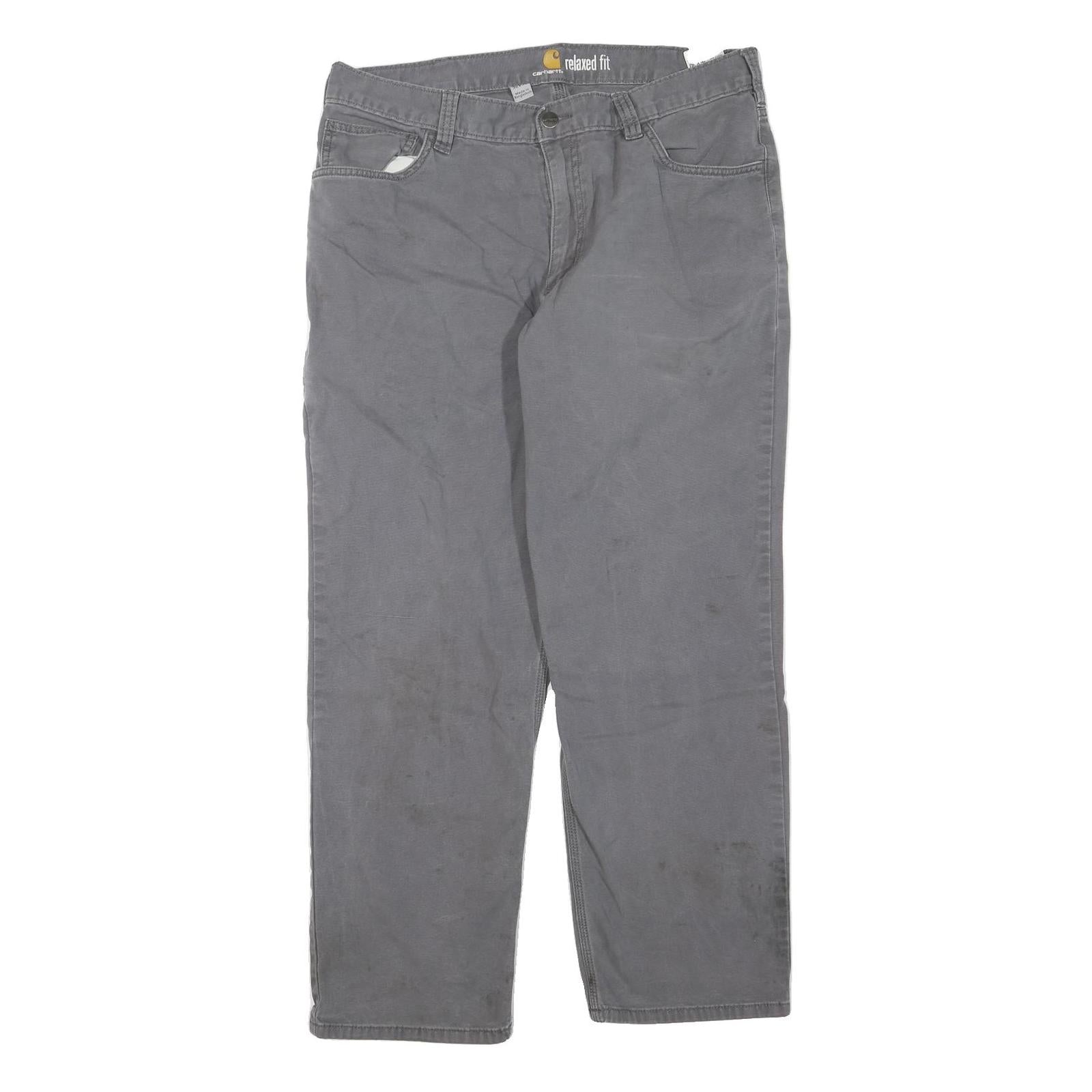 Buy CARHARTT Mens Cotton Blend Grey Regular Fit Straight Leg Trousers W36 L27 Refurbished - $49.39 CARHARTT Mens Cotton Blend Grey Regular Fit Straight Leg Trousers W36 L27 Refurbished - N/A refurbished available on Cerqular