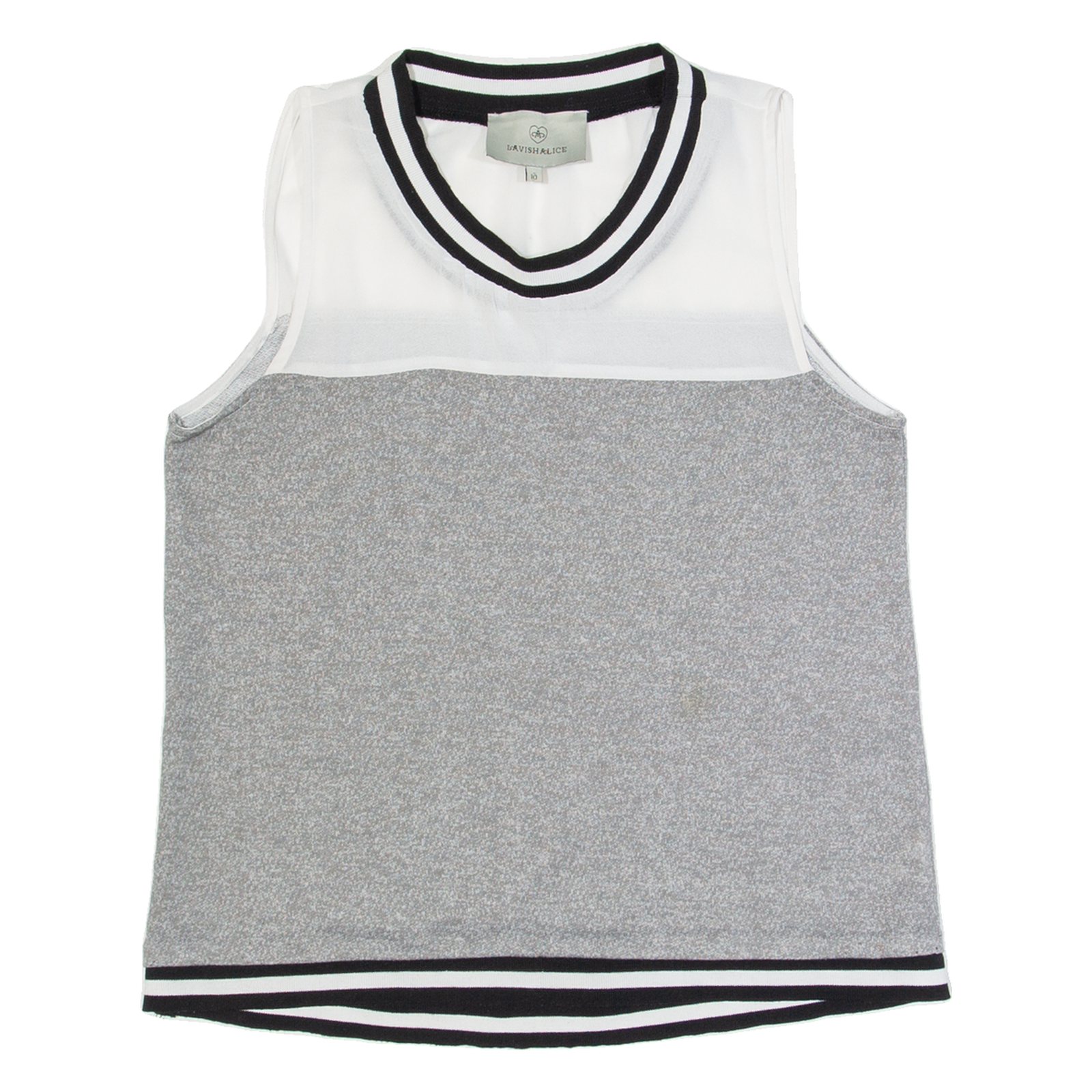 LAVISH ALICE Womens Vest Grey Sleeveless UK 10 Refurbished - N/A refurbished available on Cerqular