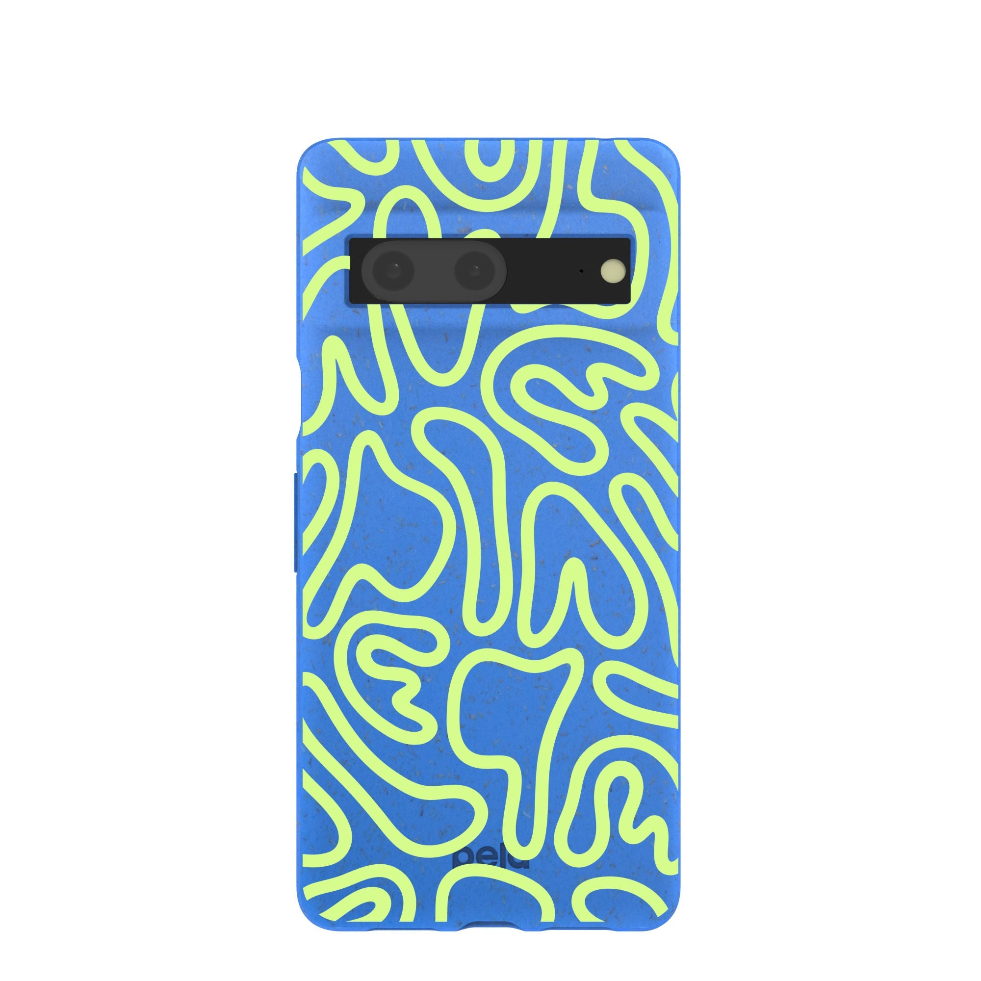 Electric Blue Dizzy Dreams Google Pixel 7 Case Refurbished - Pela Case refurbished available on Cerqular