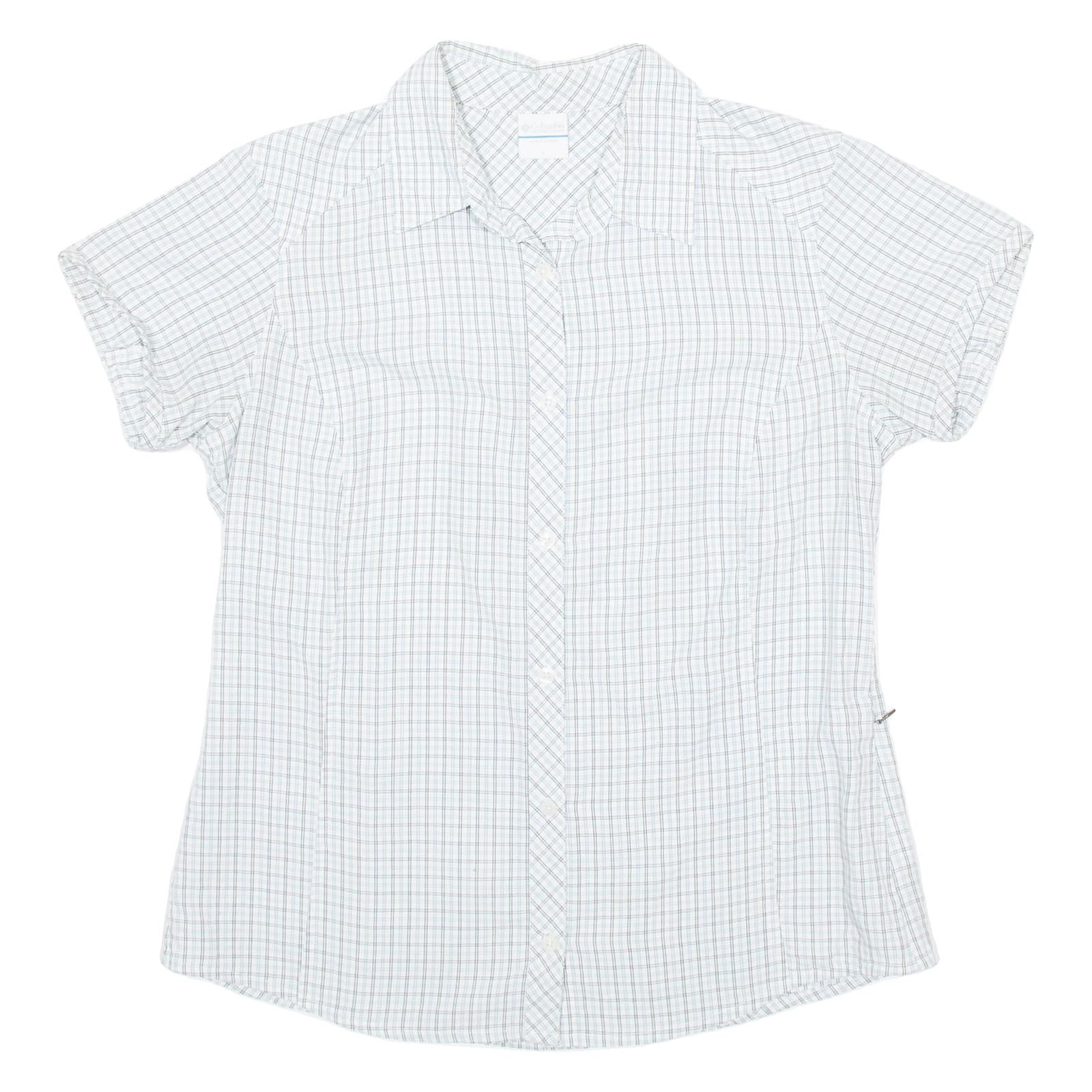 COLUMBIA Womens Shirt Blue Check L Refurbished - N/A refurbished available on Cerqular