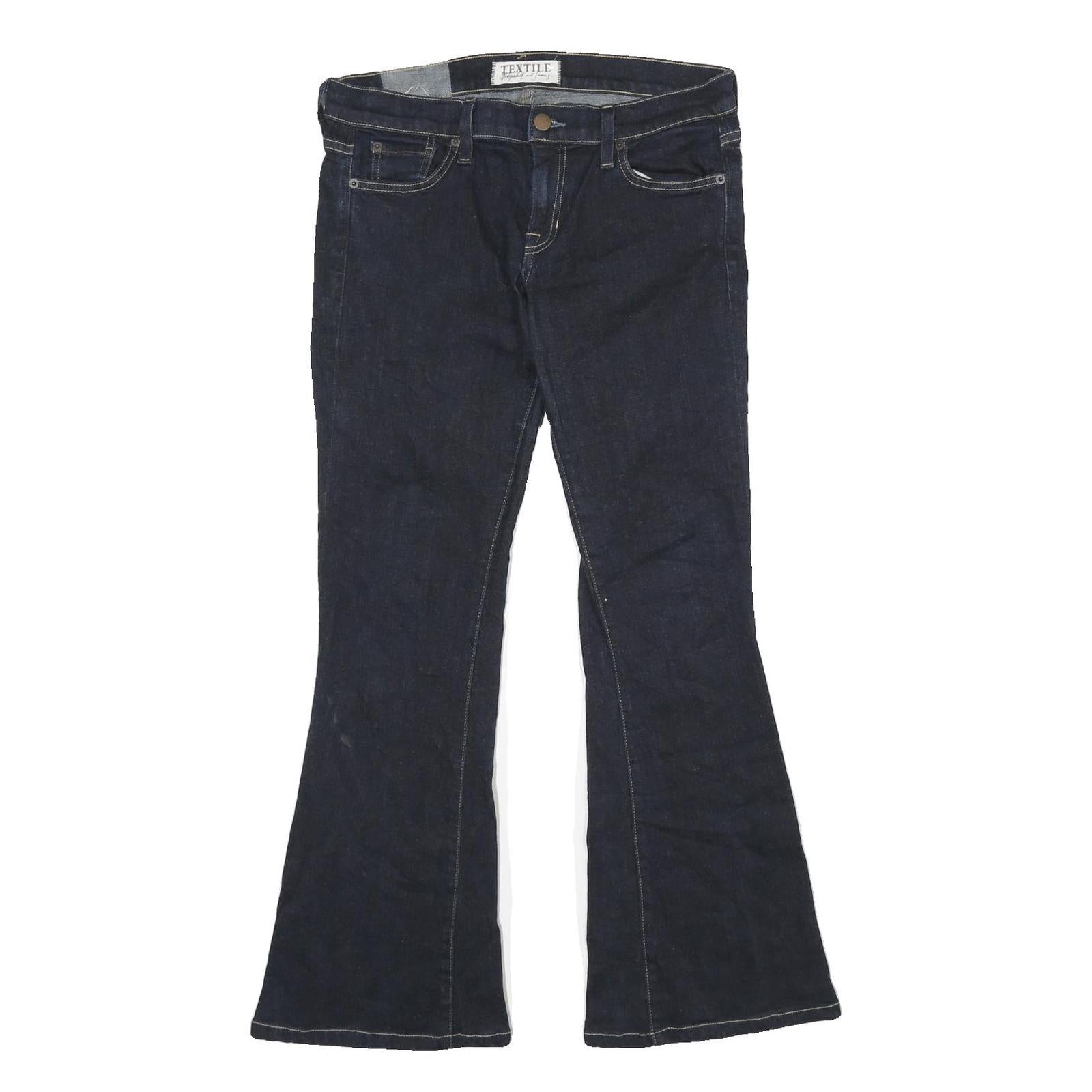 ELIZABEH AND JAME TEXTILE Womens Jeans Blue Relaxed Flared Denim Dark W30 L30 Refurbished - N/A refurbished available on Cerqular