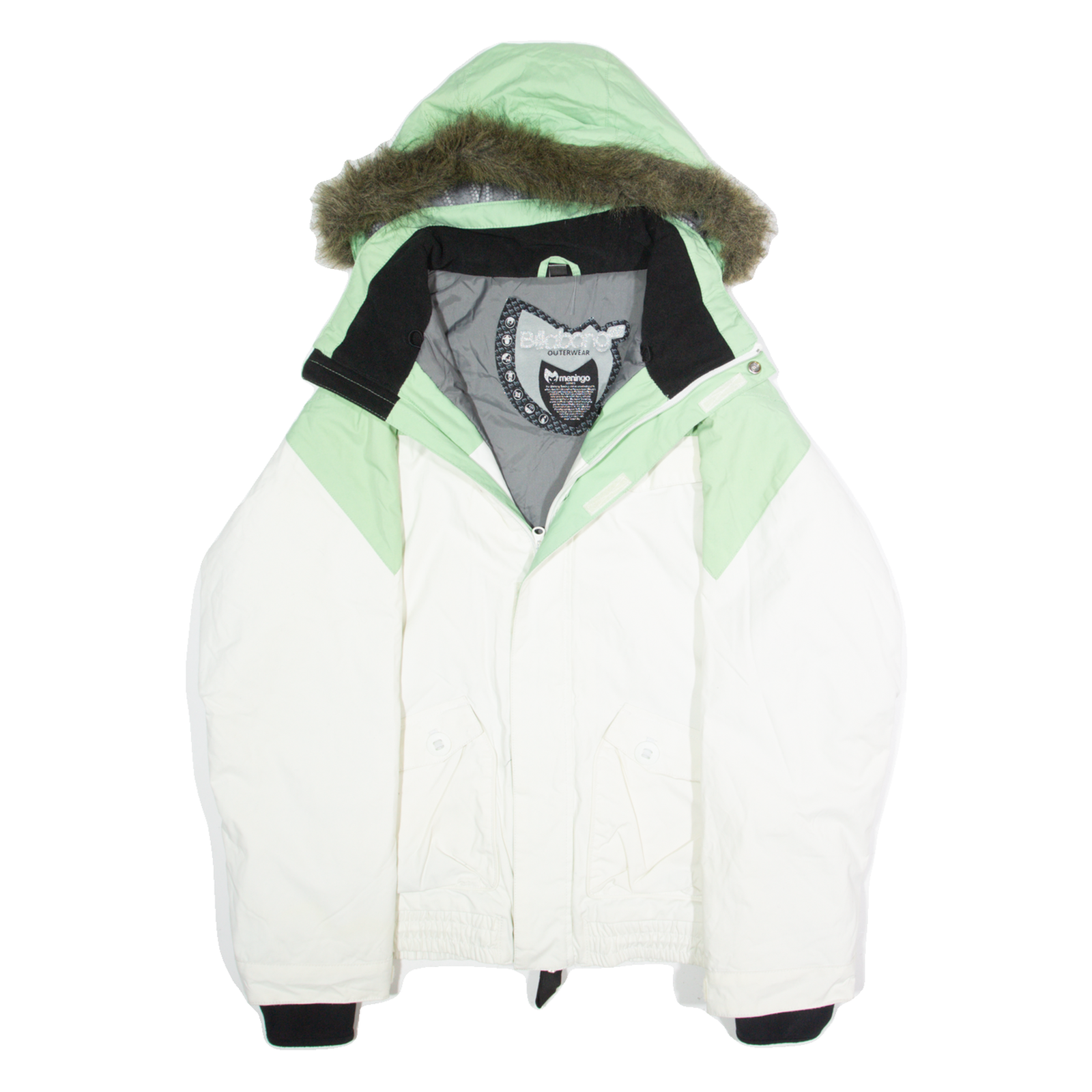 BILLABONG Womens Parka Coat White Hooded XL Refurbished - N/A refurbished available on Cerqular