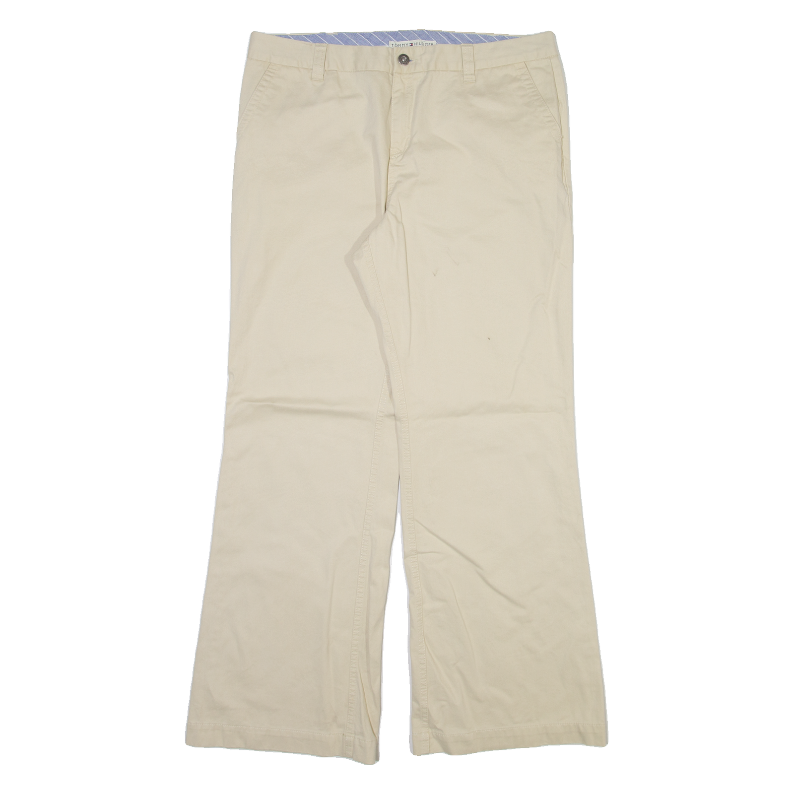 TOMMY HILFIGER Womens Trousers Cream Regular Bootcut W34 L30 Refurbished - N/A refurbished available on Cerqular