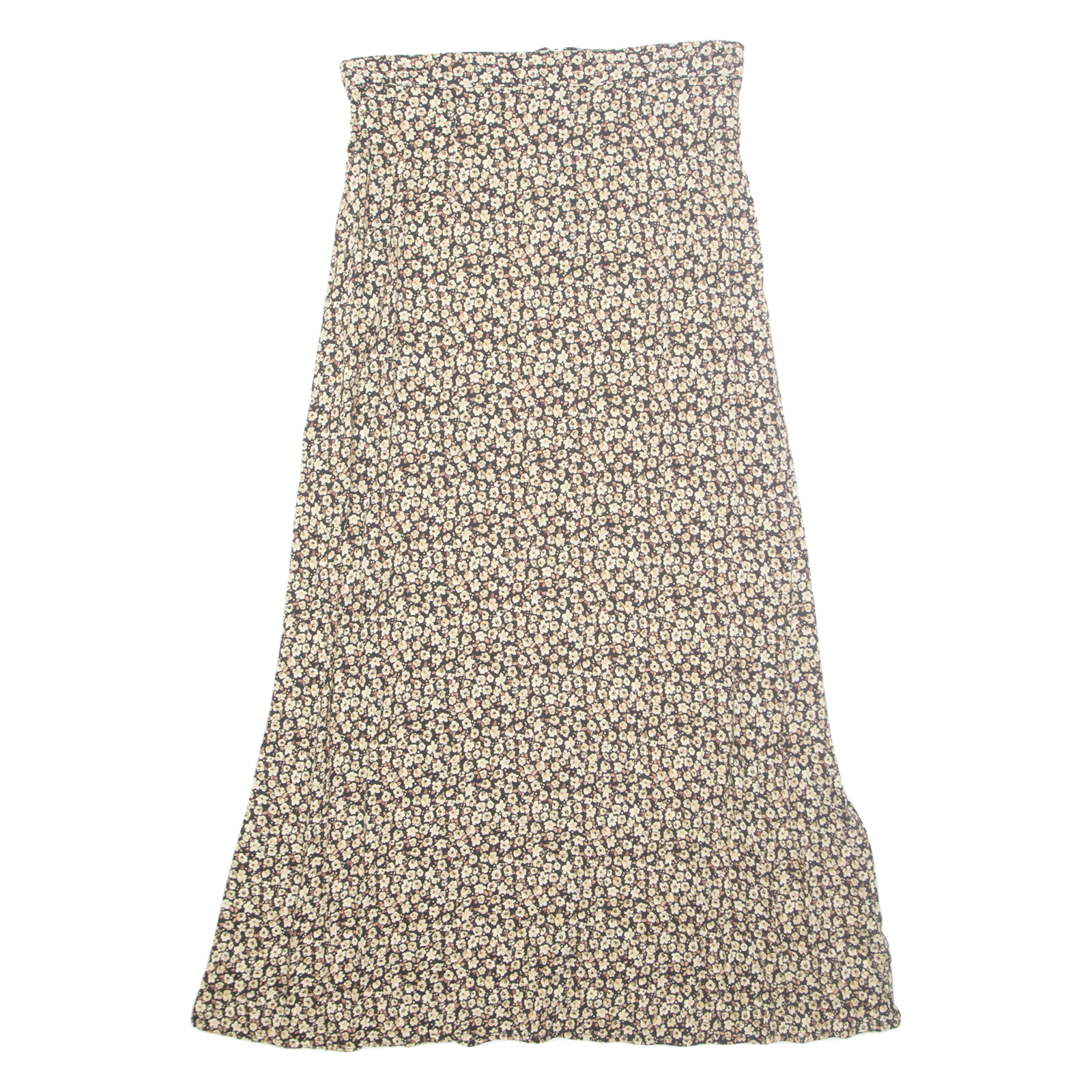 VINTAGE BLUE Womens A-Line Skirt Brown Long Floral M Refurbished - N/A refurbished available on Cerqular