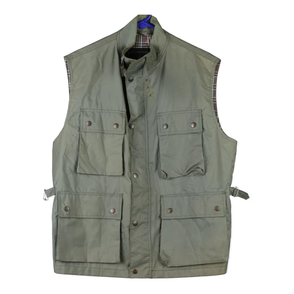 Royal Coast Unbranded Gilet - Large Green Cotton Refurbished - Thrifted (note: this is a term often used to describe second- refurbished available on Cerqular