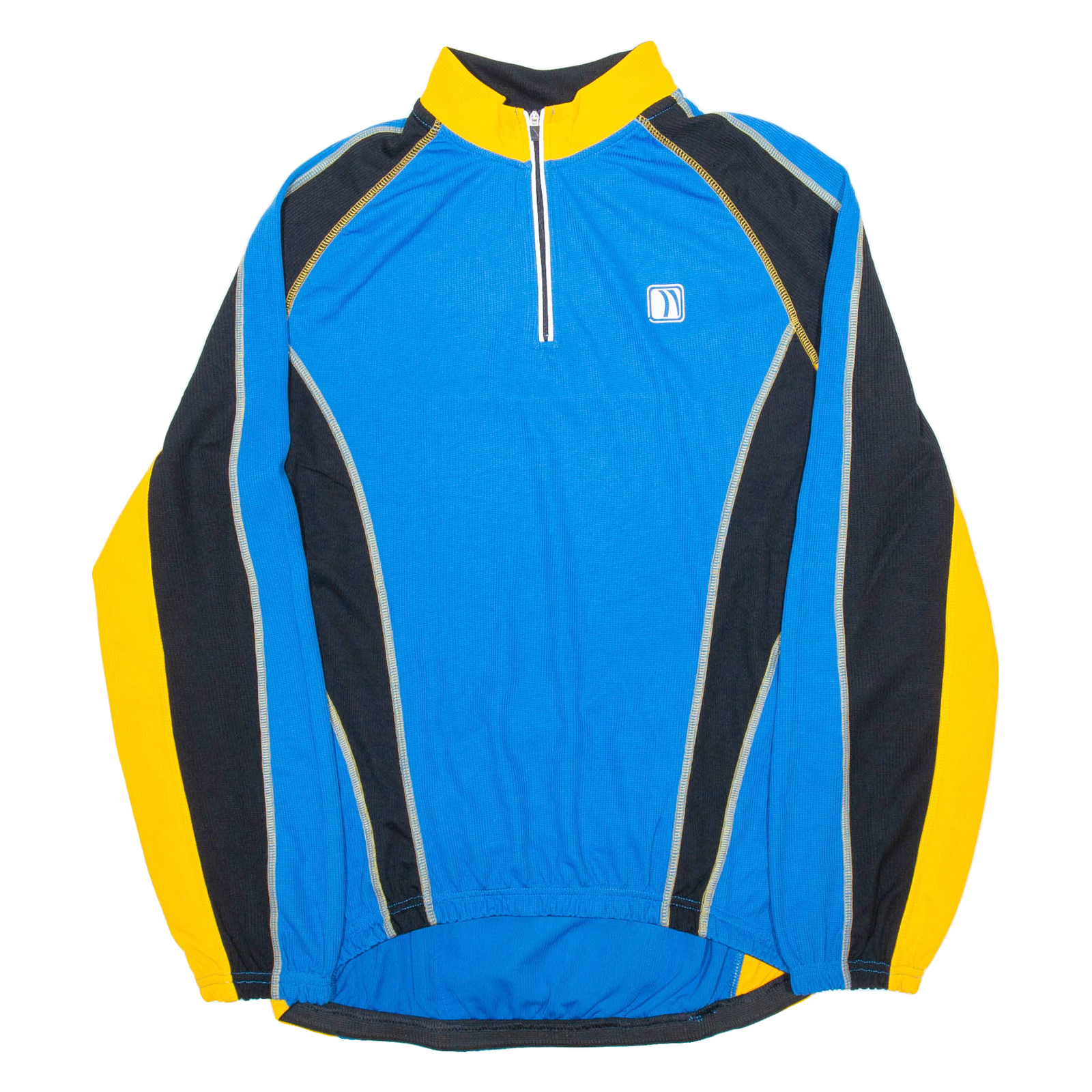 CRANE SPORTSWEAR Cycling Mens Jersey Blue Long Sleeve 1/4 Zip 3XL Refurbished - N/A refurbished available on Cerqular