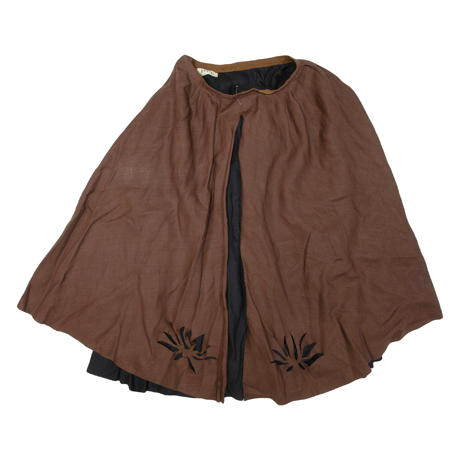 Womens Flare Skirt Brown Midi S Refurbished - N/A refurbished available on Cerqular