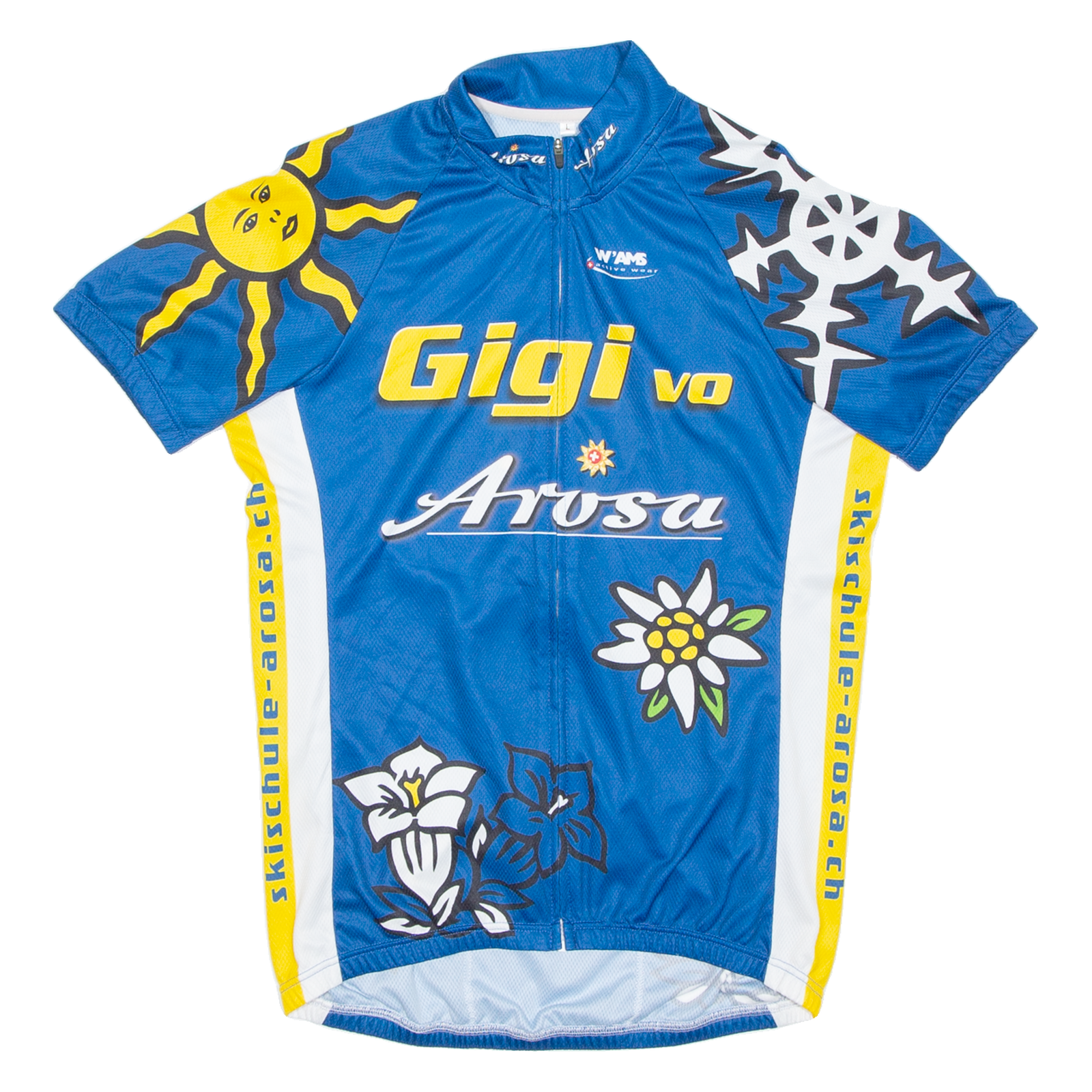 Cycling Mens Jersey Blue 1/2 Zip L Refurbished - N/A refurbished available on Cerqular