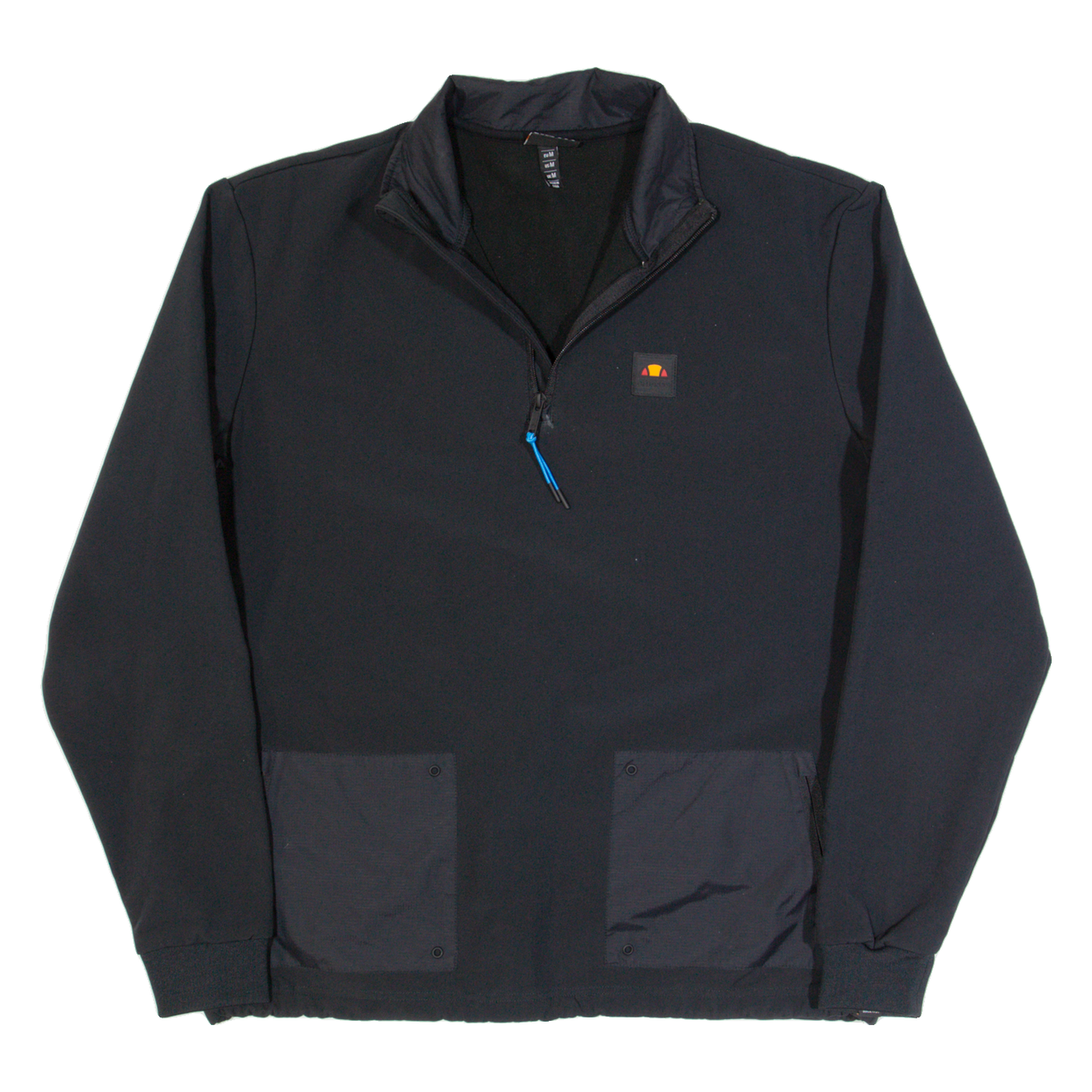 ELLESSE Mens Pullover Jacket Black M Refurbished - N/A refurbished available on Cerqular