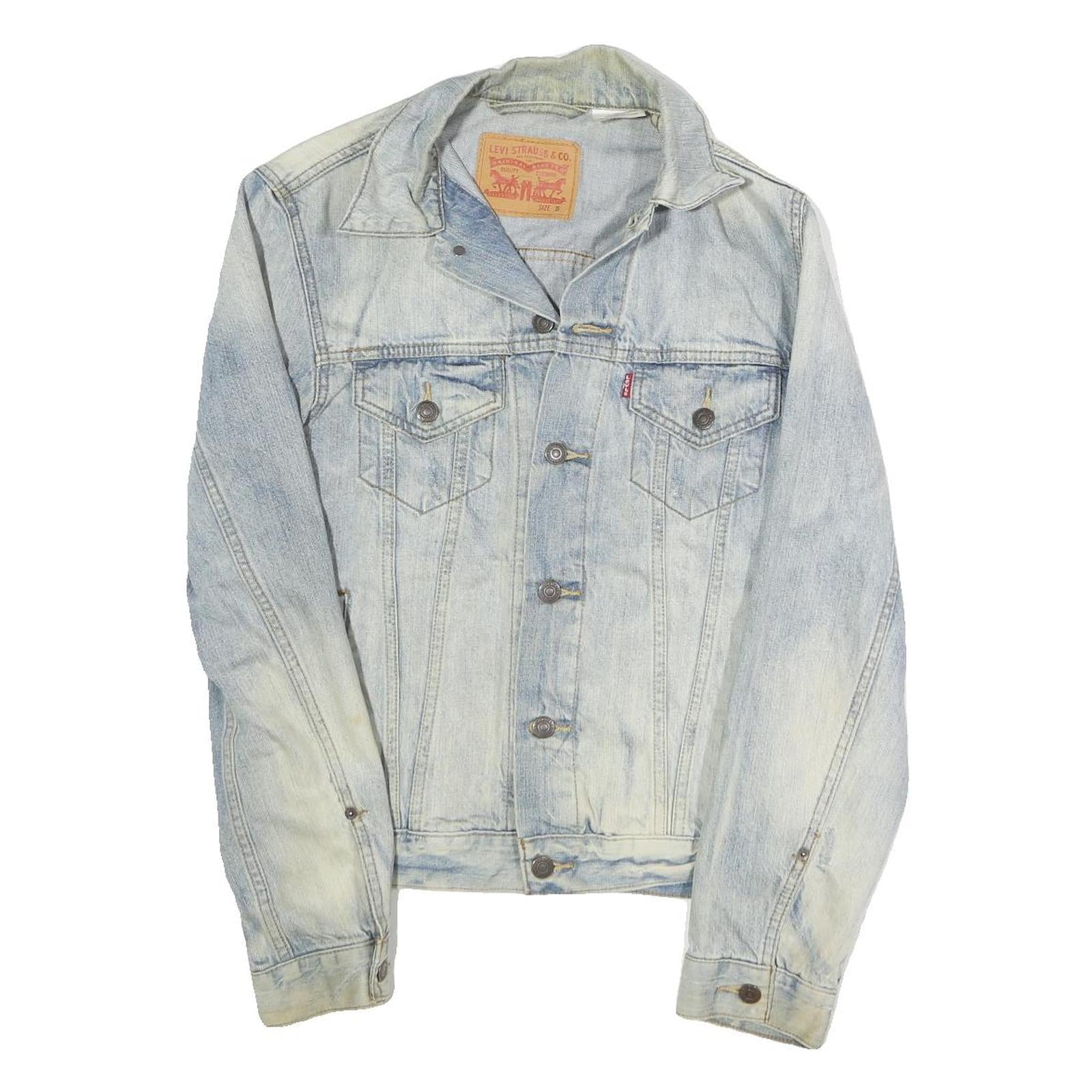 Buy LEVI'S Mens Blue Denim Jacket S Cotton Blend Button Closure Classic Style Refurbished - $61.09 LEVI'S Mens Blue Denim Jacket S Cotton Blend Button Closure Classic Style Refurbished - N/A refurbished available on Cerqular