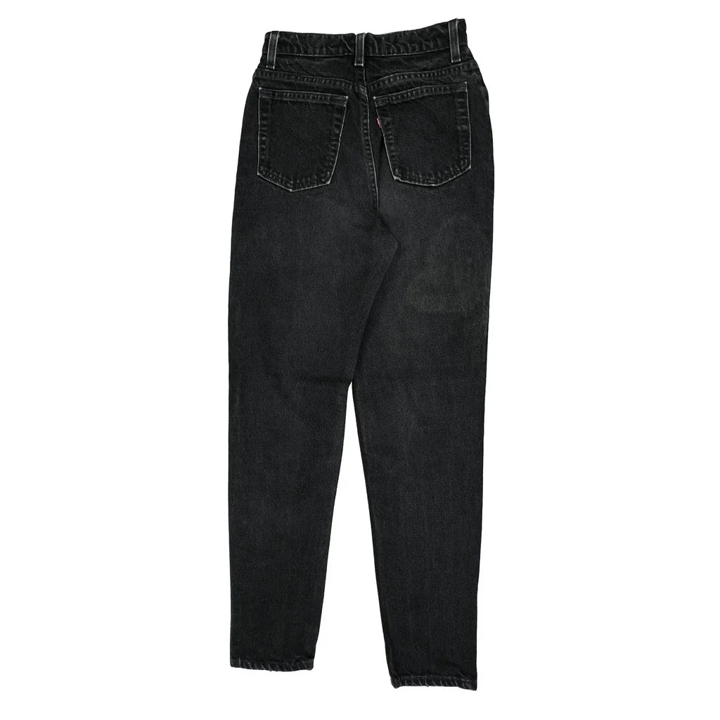 Made In USA Levis 512 Slim Fit Jeans - 24W UK 6 Black Cotton Refurbished - Thrifted (note: this is a term often used to describe second- refurbished available on Cerqular