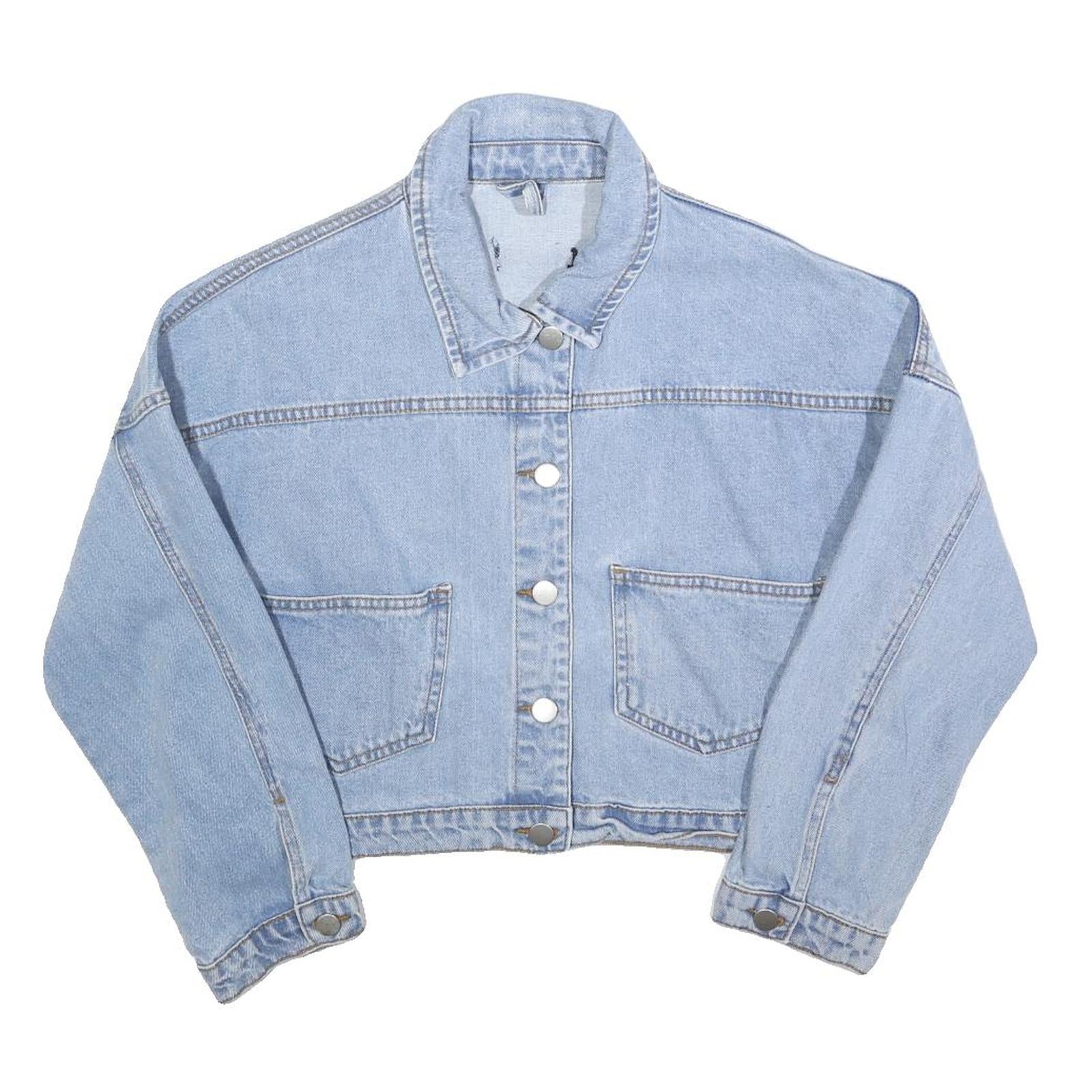 Buy Womens Blue Cotton Button Denim Jacket M Cropped Casual Lightweight Classic Refurbished - $35.09 Womens Blue Cotton Button Denim Jacket M Cropped Casual Lightweight Classic Refurbished - N/A refurbished available on Cerqular