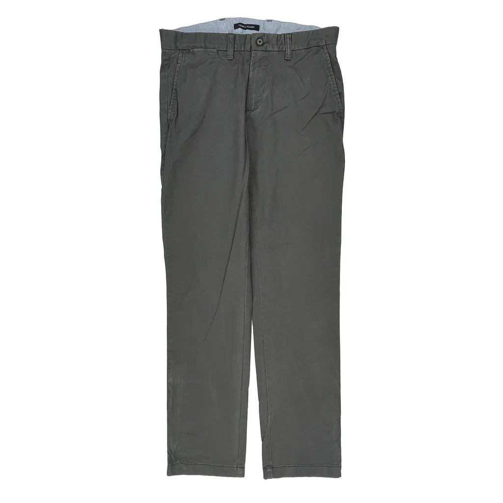 Tommy Hilfiger Chinos - 32W 32L Grey Cotton Refurbished - Thrifted (note: this is a term often used to describe second- refurbished available on Cerqular