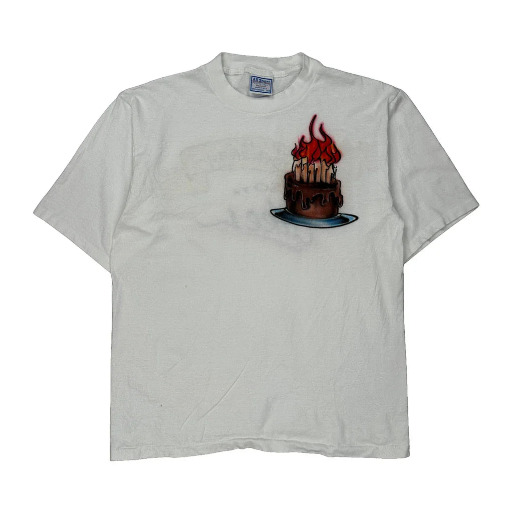 Buy All Sport Graphic T-Shirt - Large White Cotton Refurbished - $29.47 All Sport Graphic T-Shirt - Large White Cotton Refurbished - Thrifted (note: this is a term often used to describe second- refurbished available on Cerqular