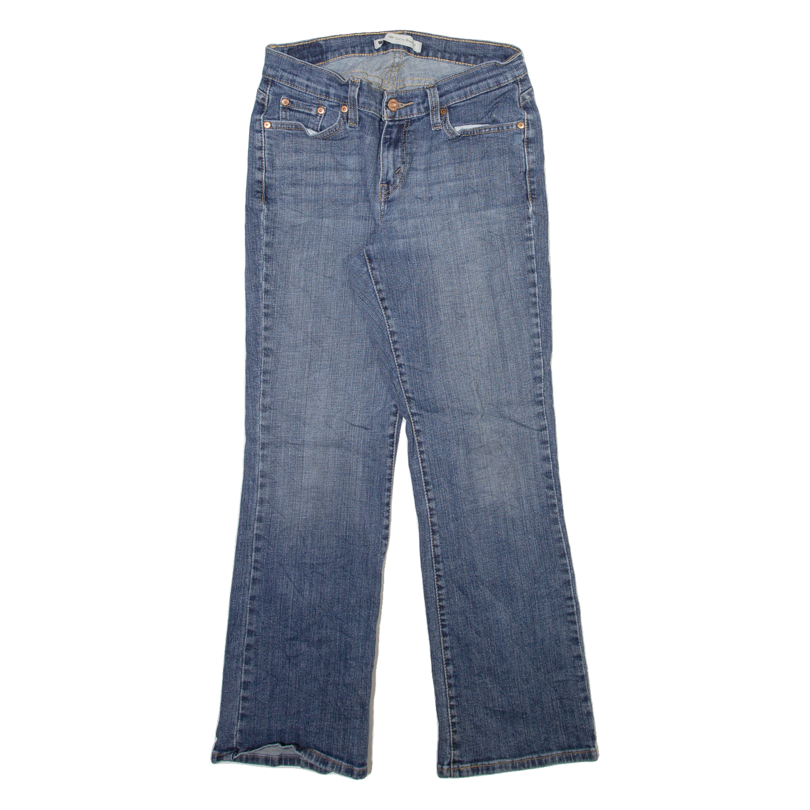 LEVI'S 512 Womens Jeans Blue Regular Bootcut Stone Wash W28 L28 Refurbished - N/A refurbished available on Cerqular
