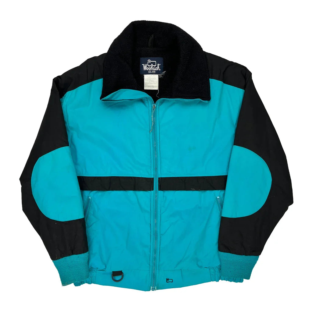 Buy Made In USA Woolrich Ski Jacket - Large Black Nylon Refurbished - $71.74 Made In USA Woolrich Ski Jacket - Large Black Nylon Refurbished - Thrifted (note: this is a term often used to describe second- refurbished available on Cerqular