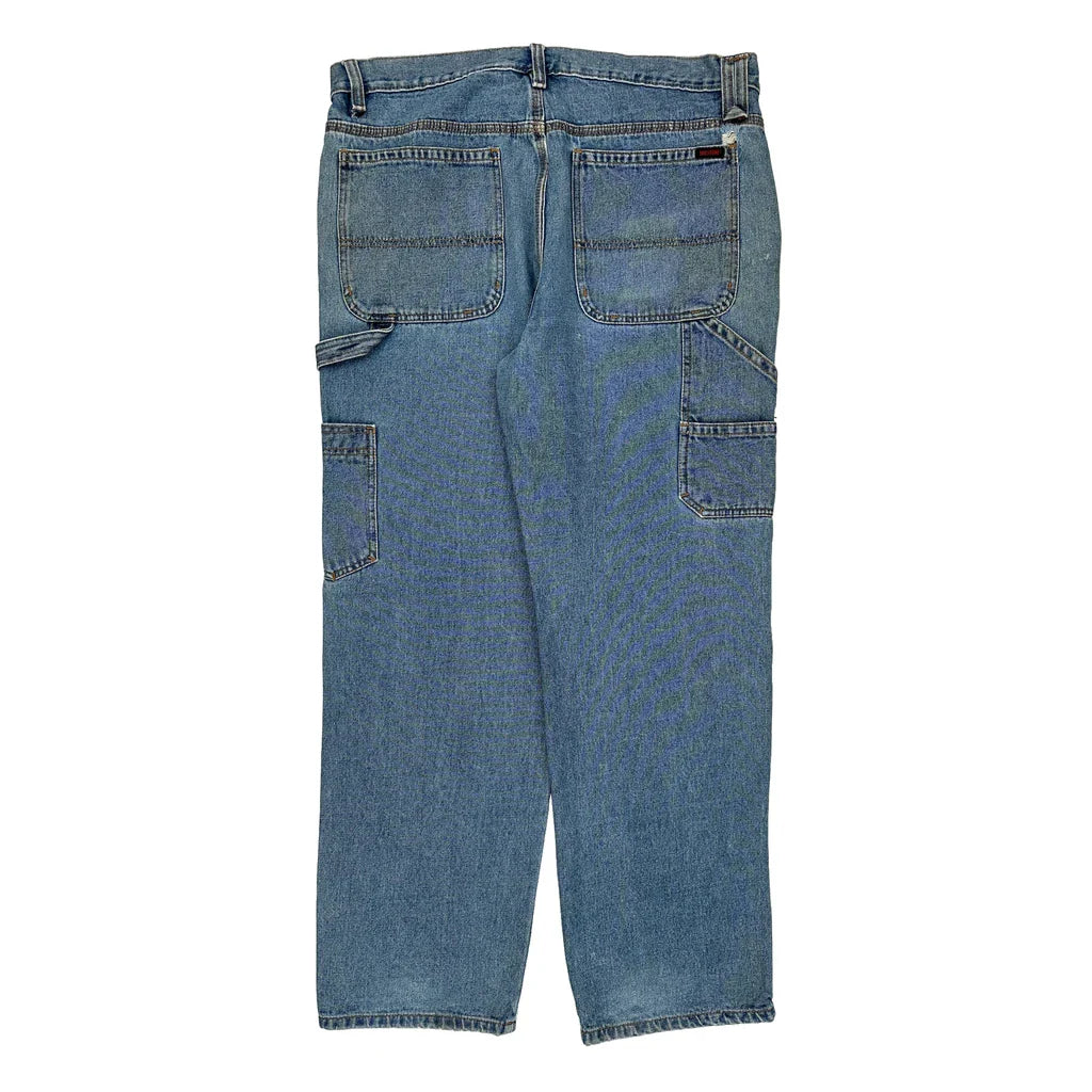 Unbranded Carpenter Jeans - 36W 31L Blue Denim Refurbished - Thrifted (note: this is a term often used to describe second- refurbished available on Cerqular